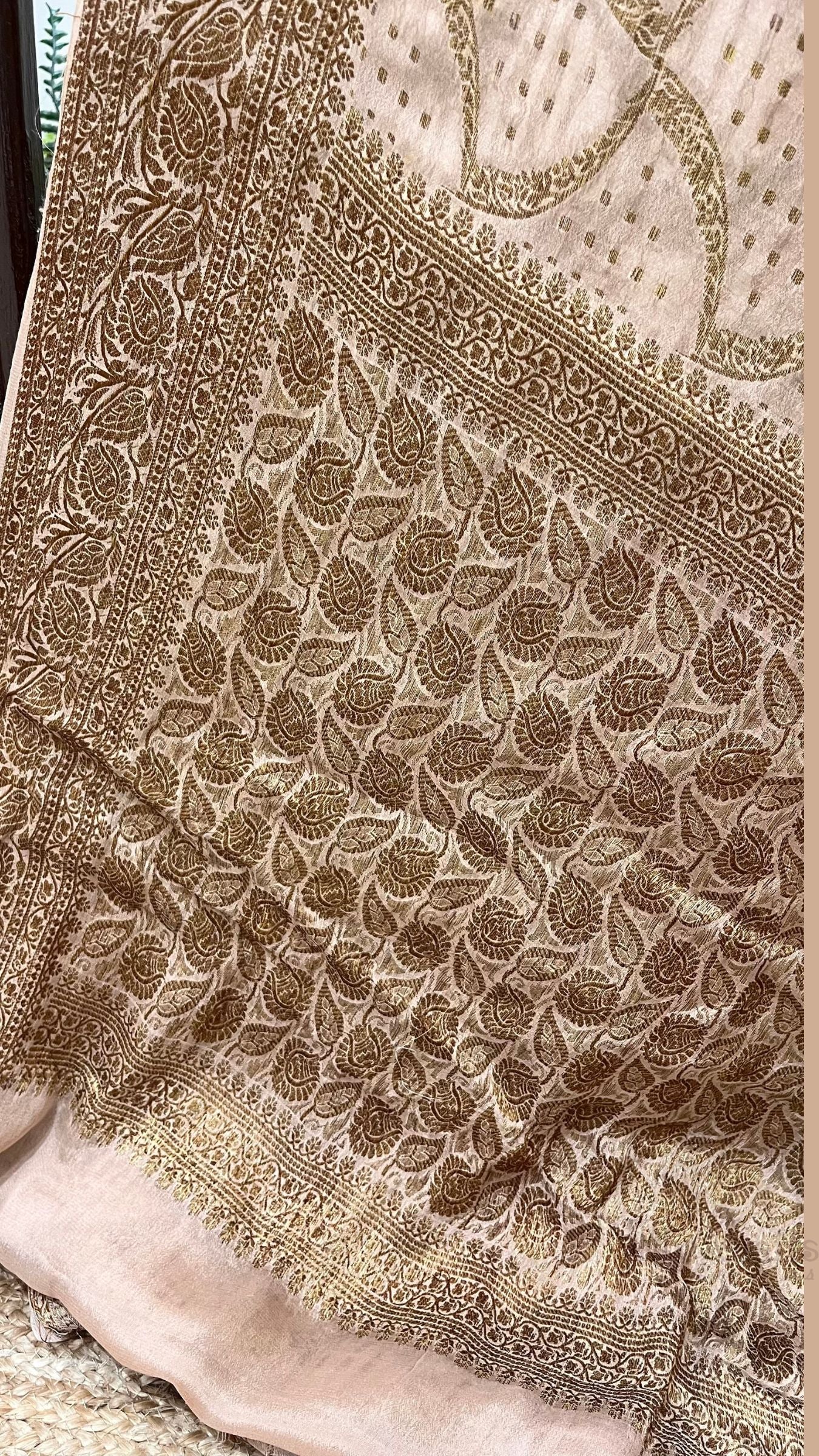 Pure Khaddi Chiffon Banarasi Saree