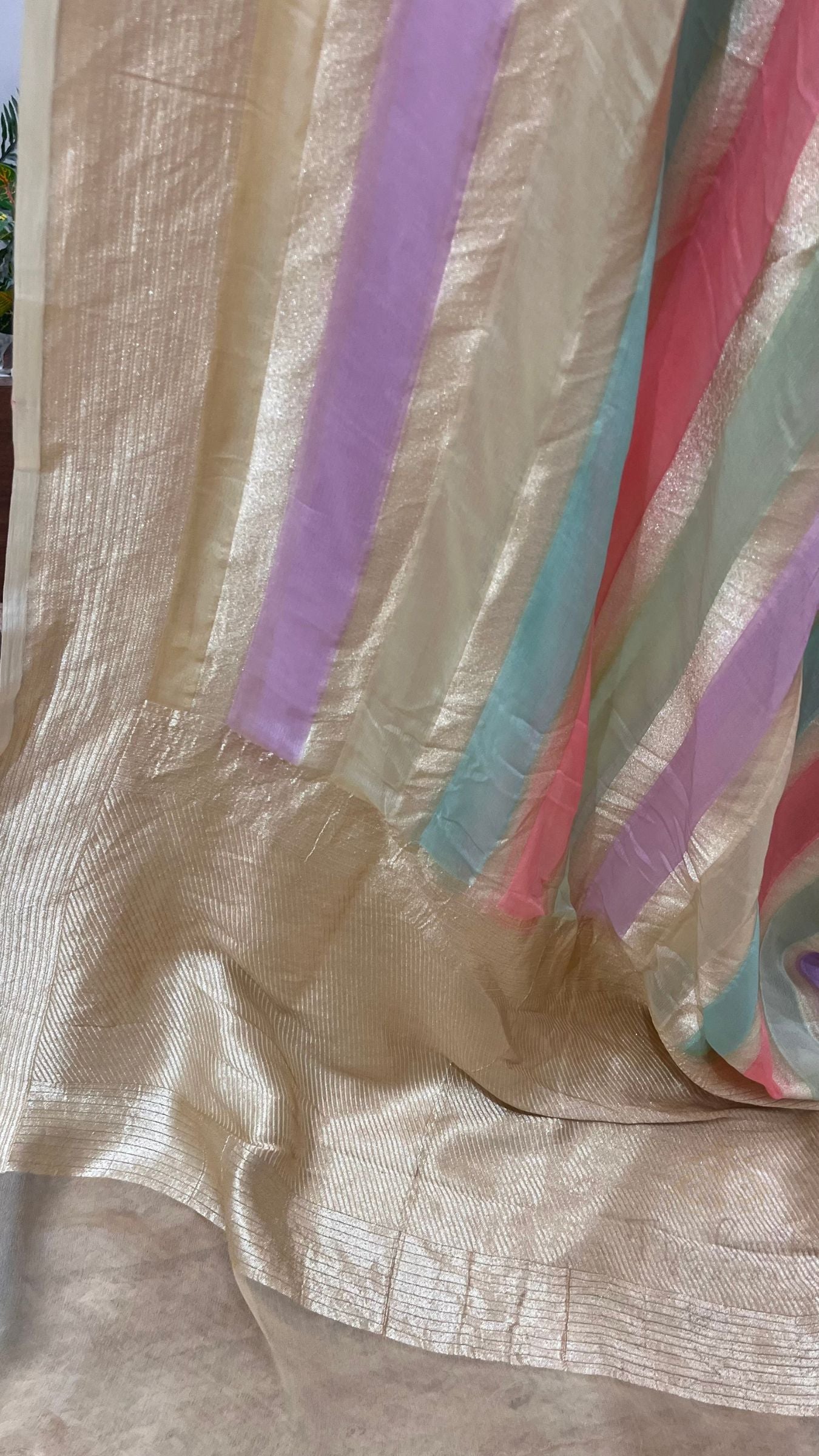 Khaddi Georgette Handloom Banarasi Saree
