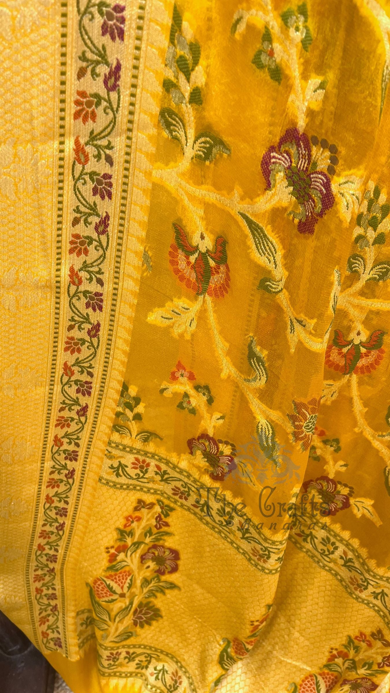 Pure Khaddi Chiffon Banarasi Saree
