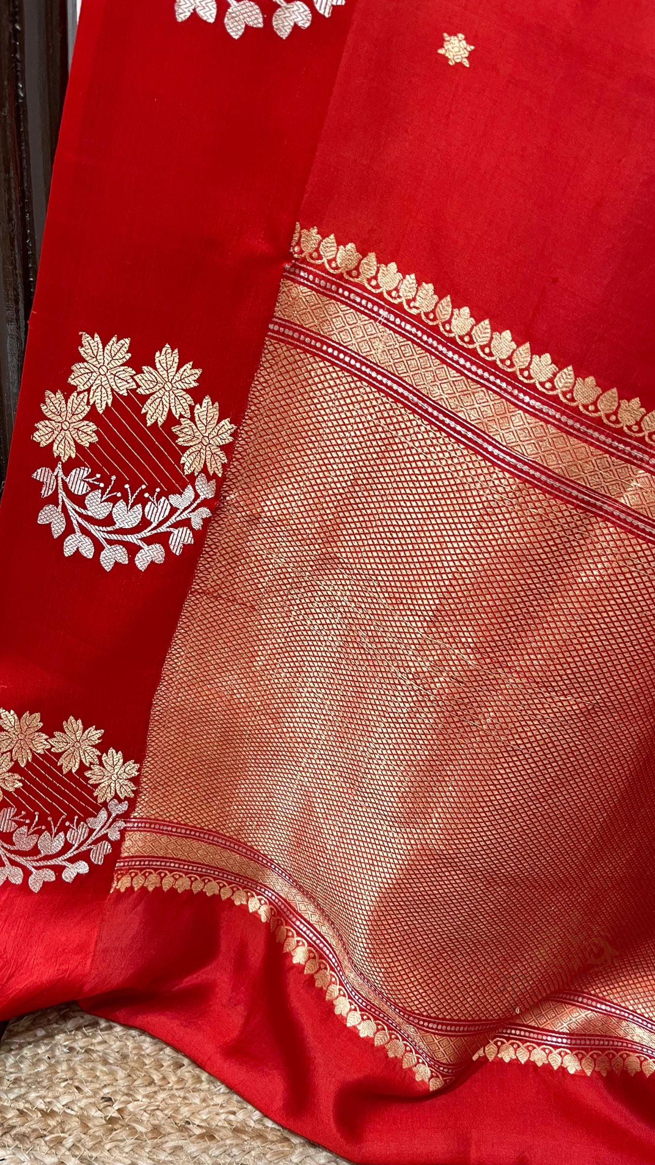 Pure Mango Silk Handloom Banarasi Saree
