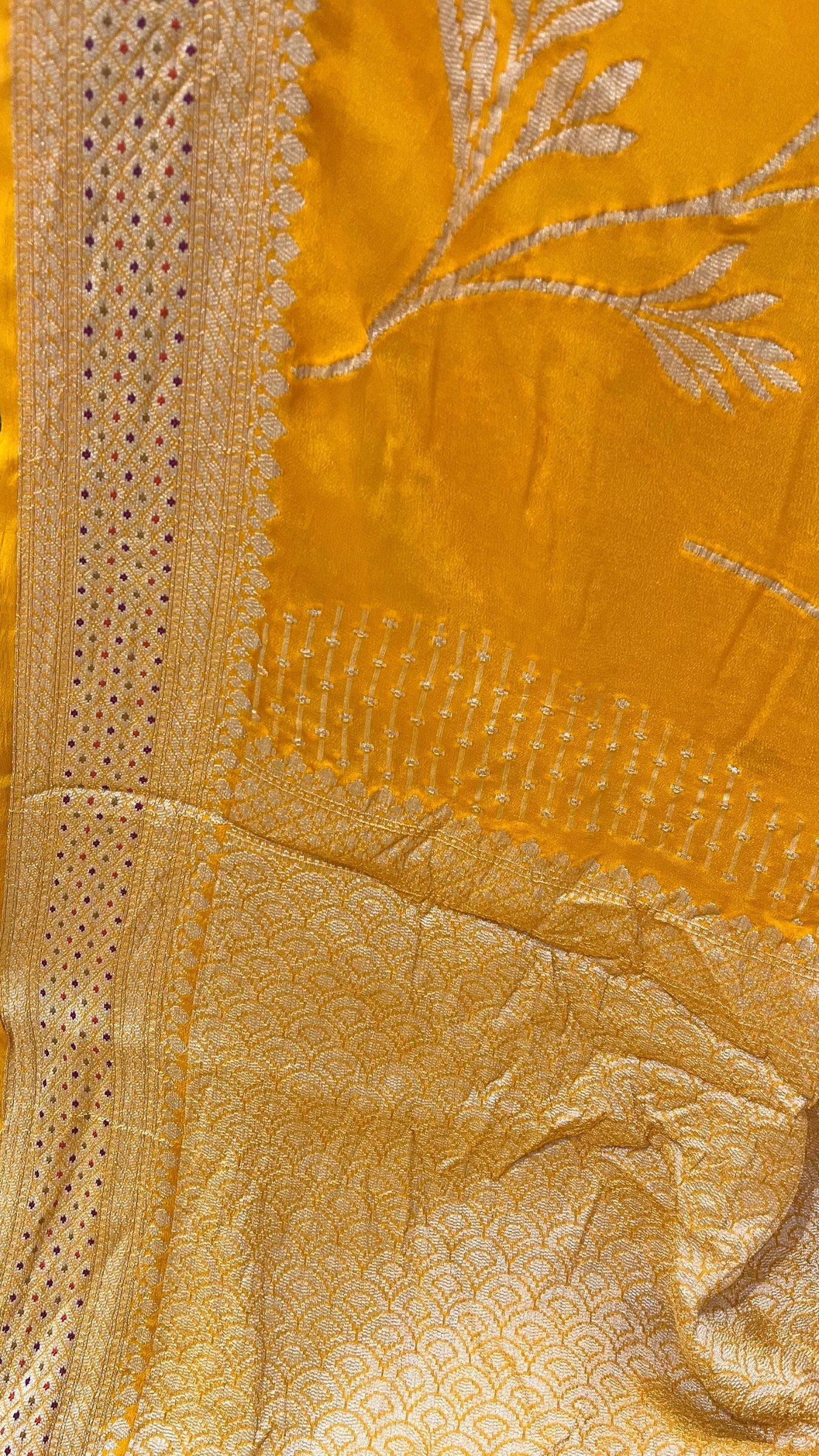 Pure Khaddi Chiffon Banarasi Saree