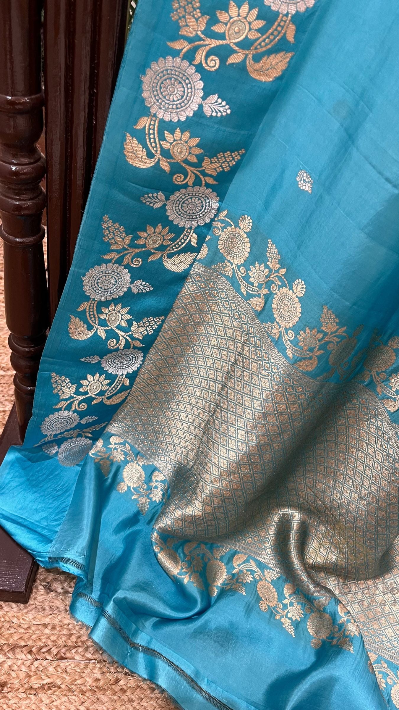 Pure Mango Silk Handloom Banarasi Saree