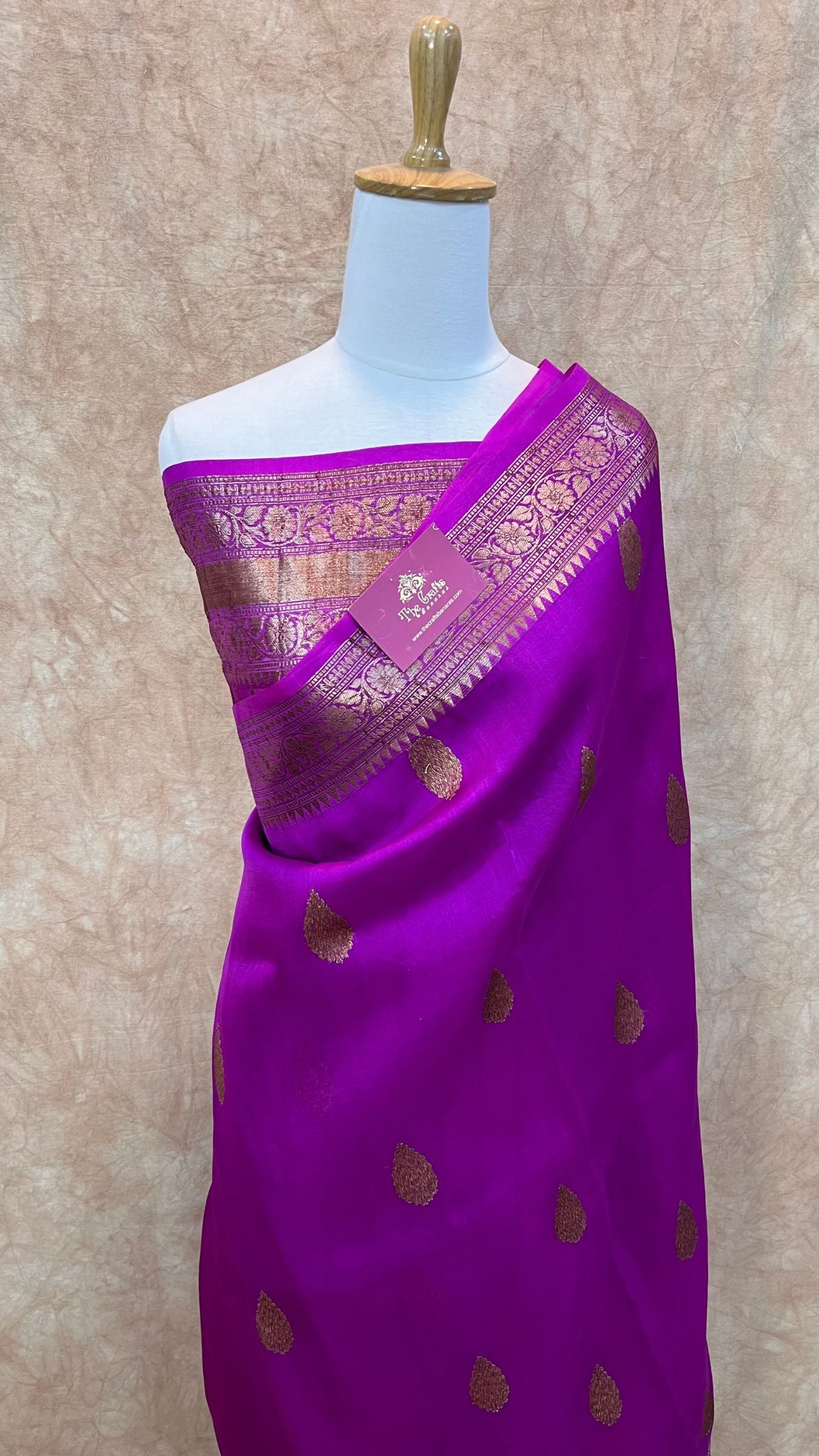 Pure Kora Silk Handloom Banarasi Saree