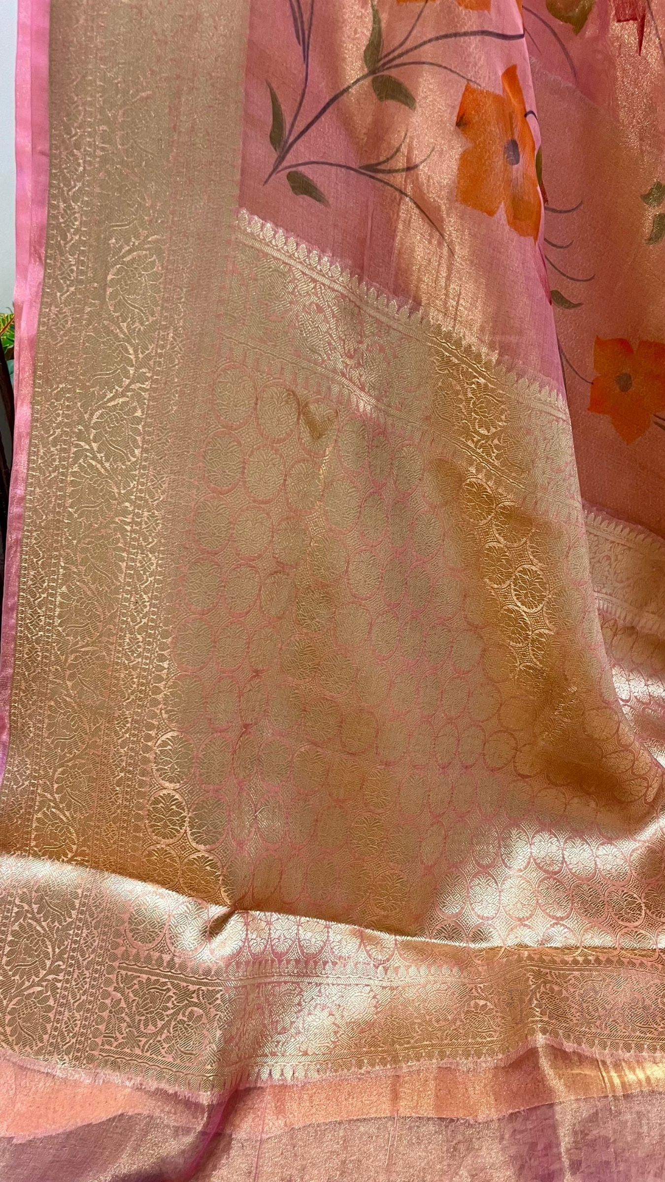 Pure Kora Tissue Silk Banarasi Saree
