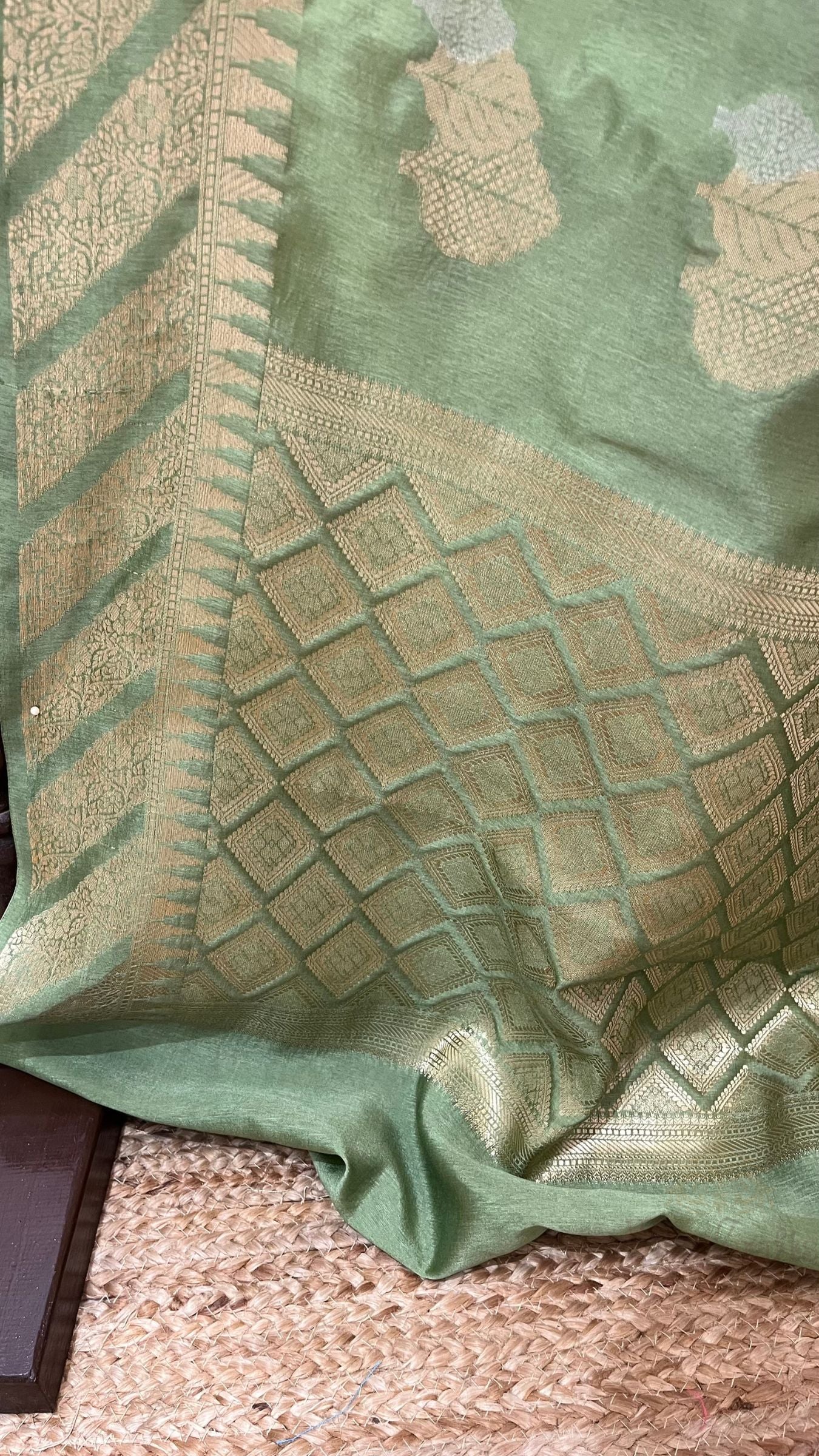 Pure Mango Silk Banarasi Saree