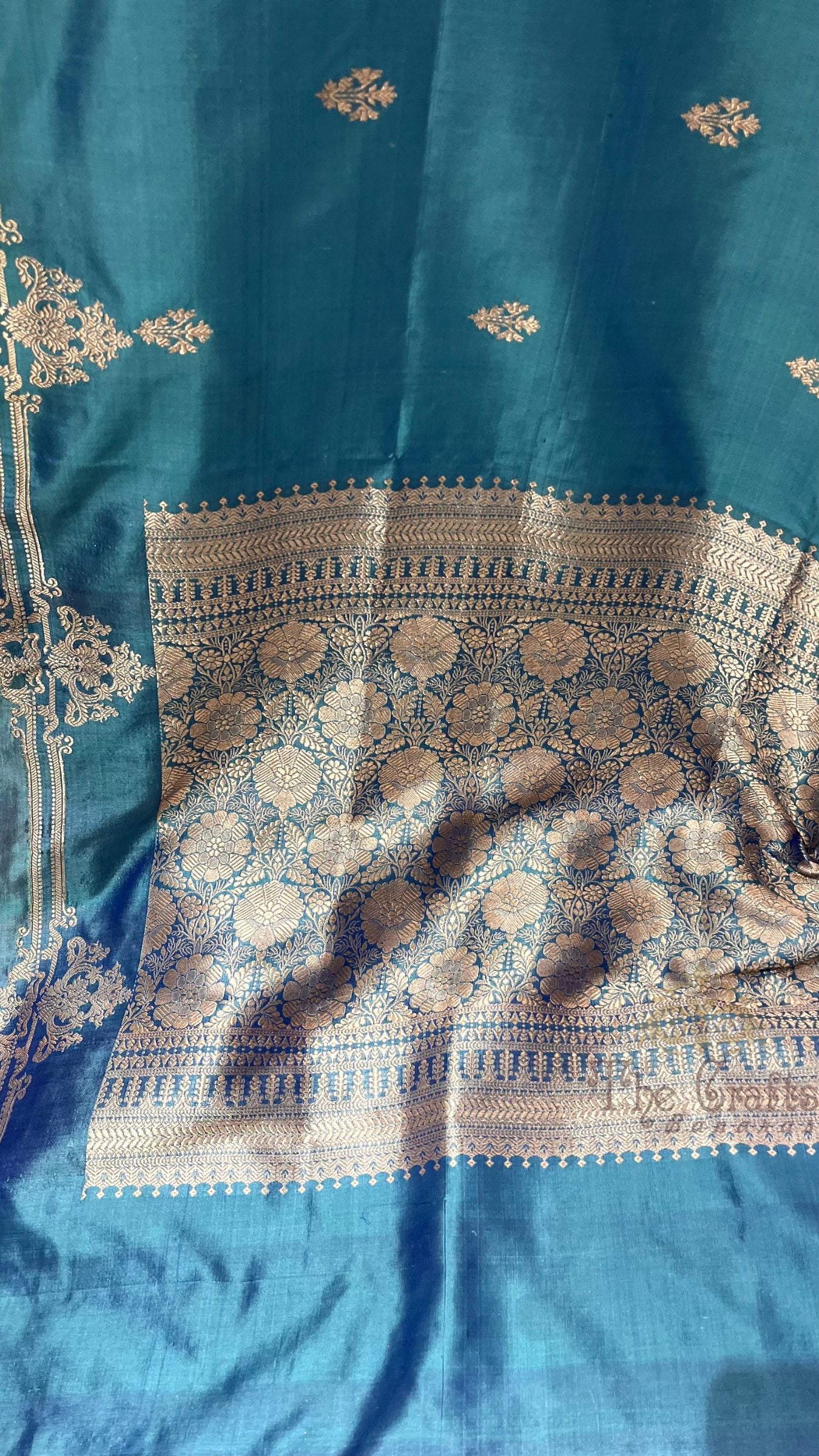Pure Katan Silk Handloom Banarasi Saree - Kadhua Motifs