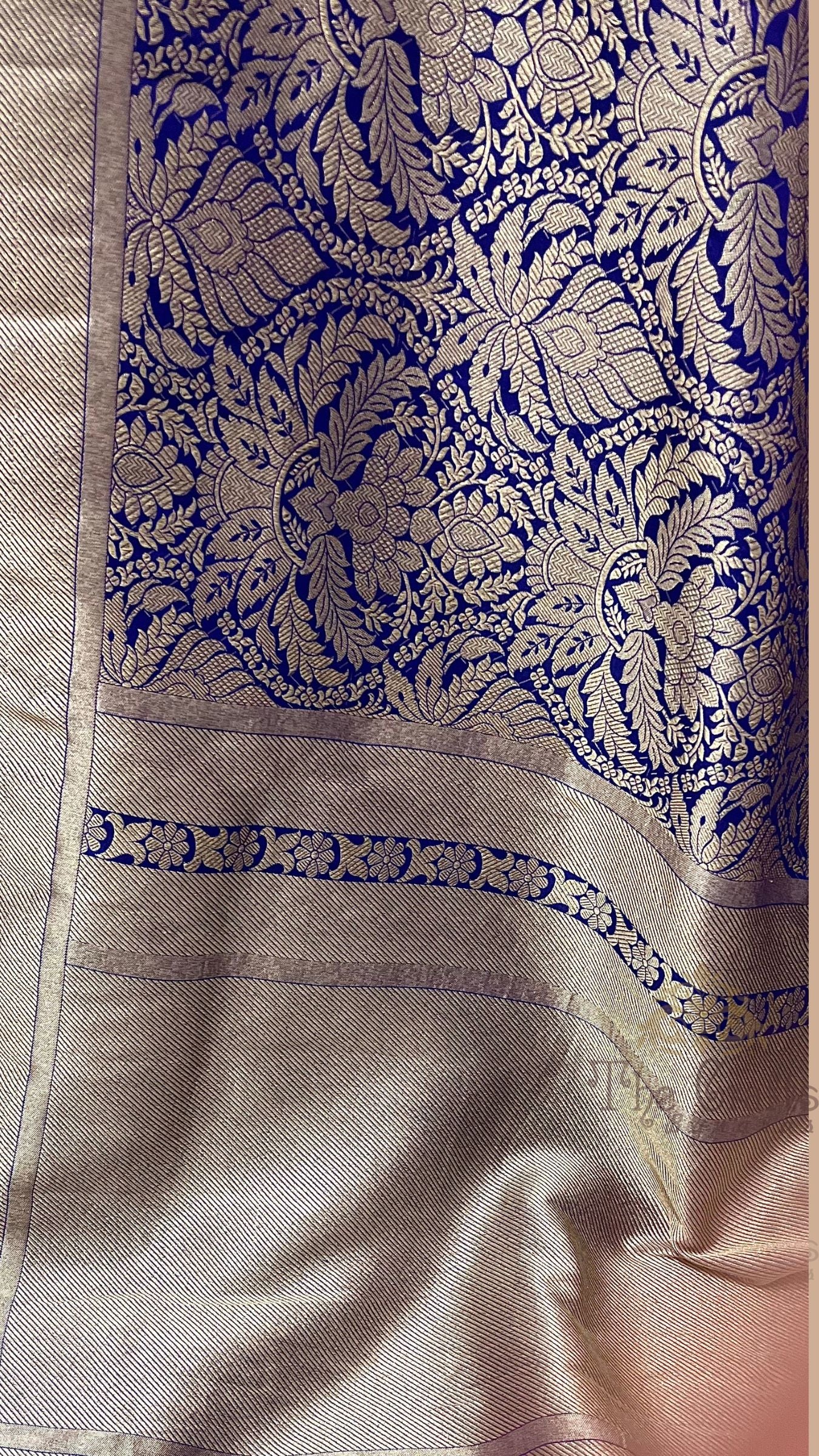 Janhvi Kapoor in Pure Katan Silk Handloom Banarasi Saree - Tanchui Brocade