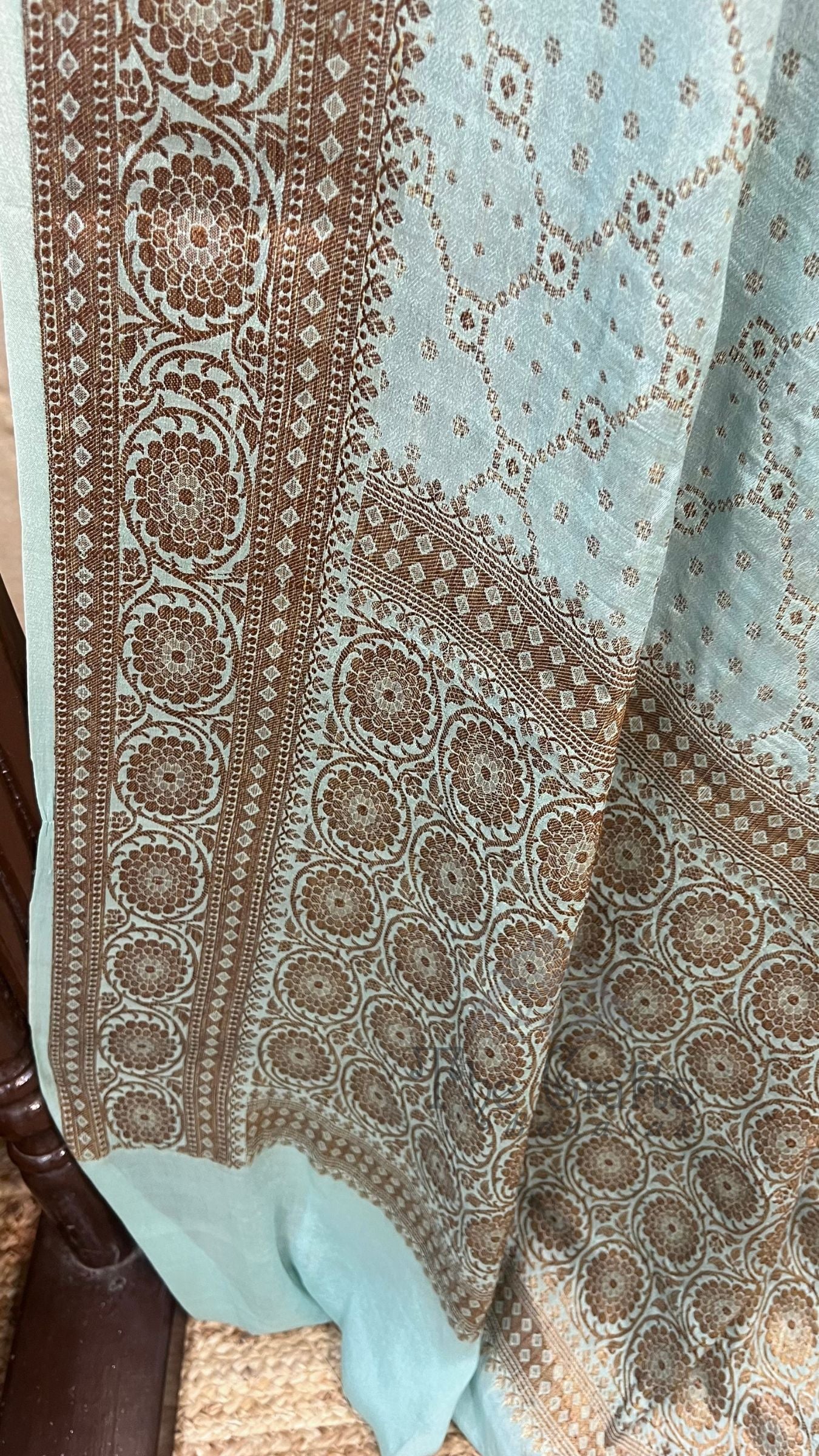 Pure Khaddi Chiffon Banarasi Saree