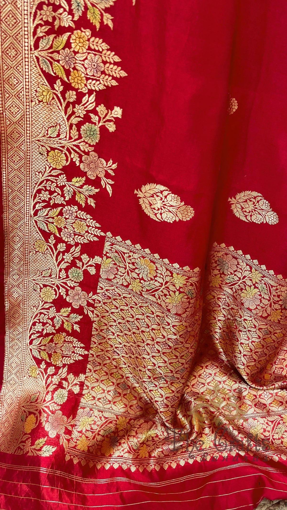 Pure Mango Silk Handloom Banarasi Saree