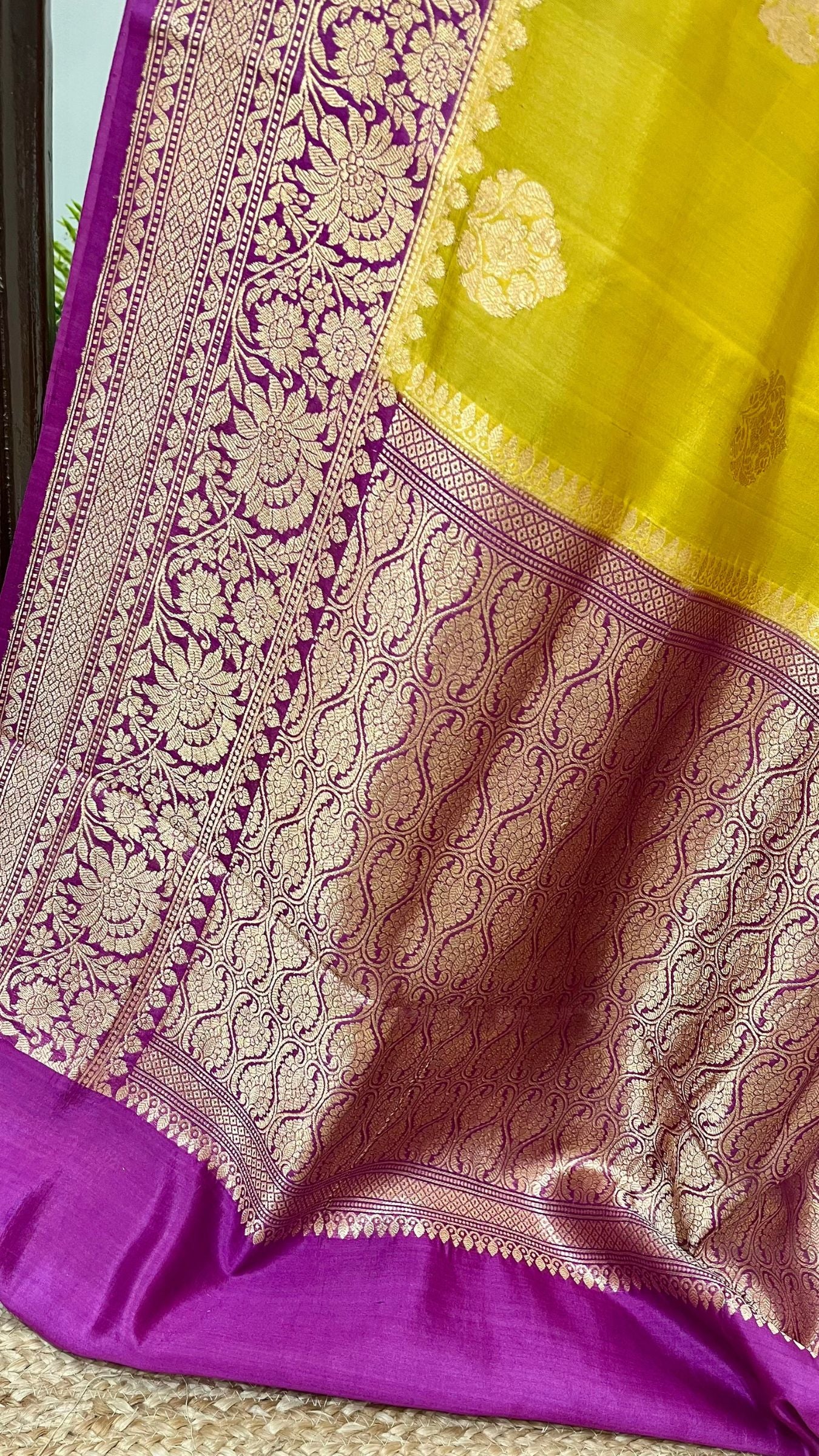 Pure Mango Silk Handloom Banarasi Saree