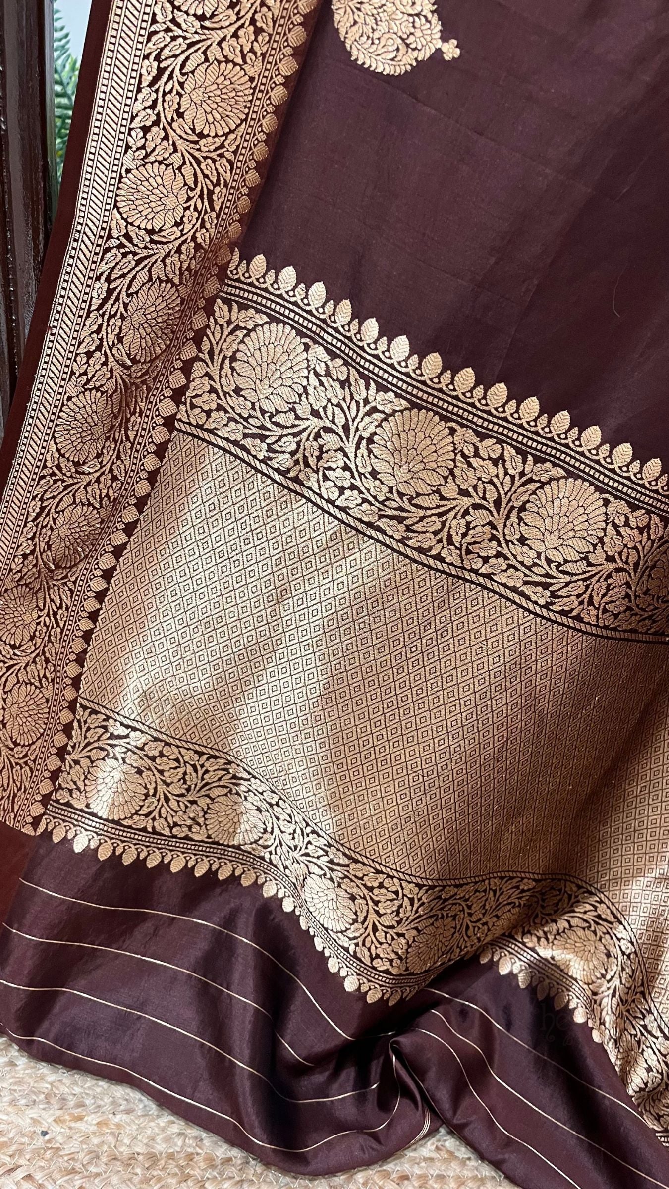 Pure Mango Silk Handloom Banarasi Saree