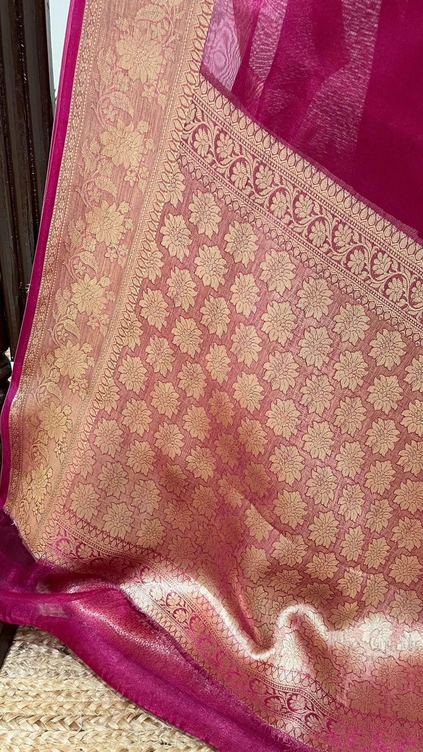 Pure Kora Tissue Silk Banarasi Saree