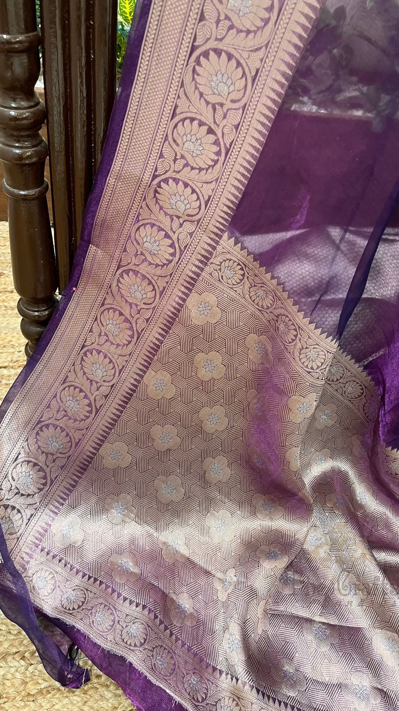 Pure Kora Tissue Silk Banarasi Saree