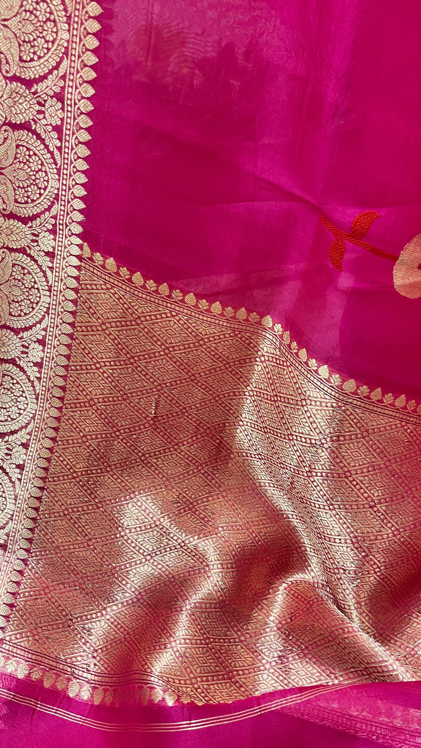 Pure Kora Silk Handloom Banarasi Saree