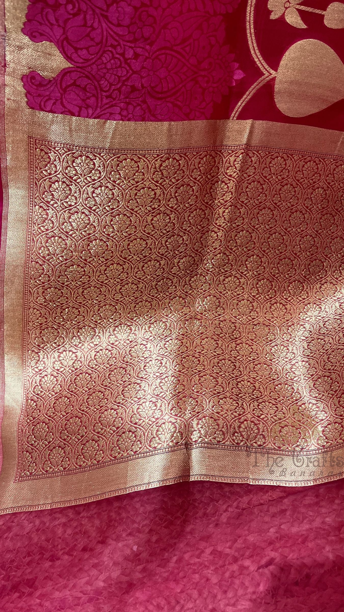 Pure Ektara Cotton Jamdani Banarasi Saree