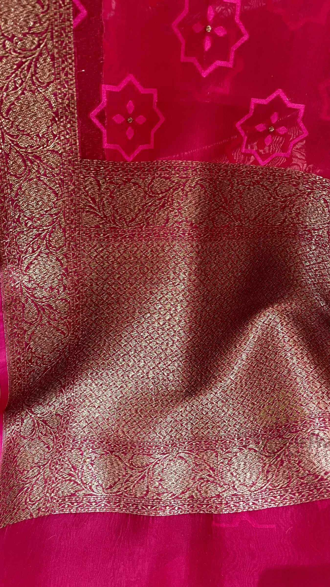 Pure Ektara Cotton Jamdani Banarasi Saree