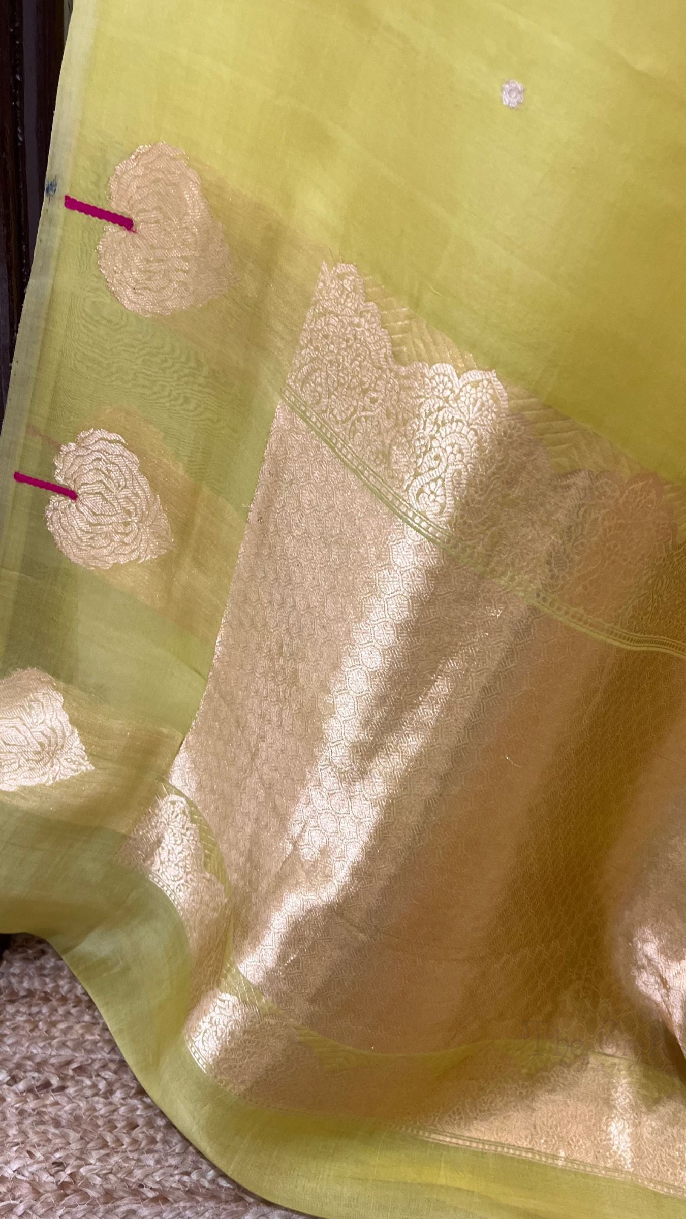 Pure Kora Silk Handloom Banarasi Saree