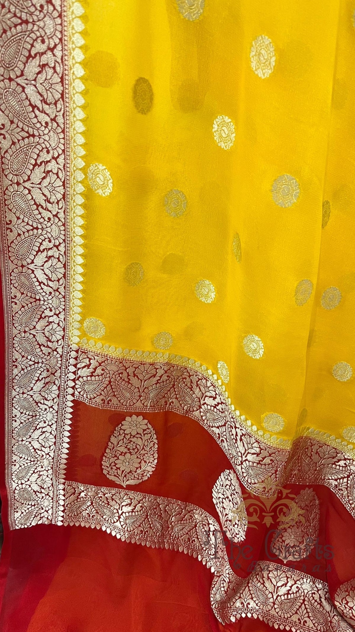 Khaddi Georgette Handloom Banarasi Saree