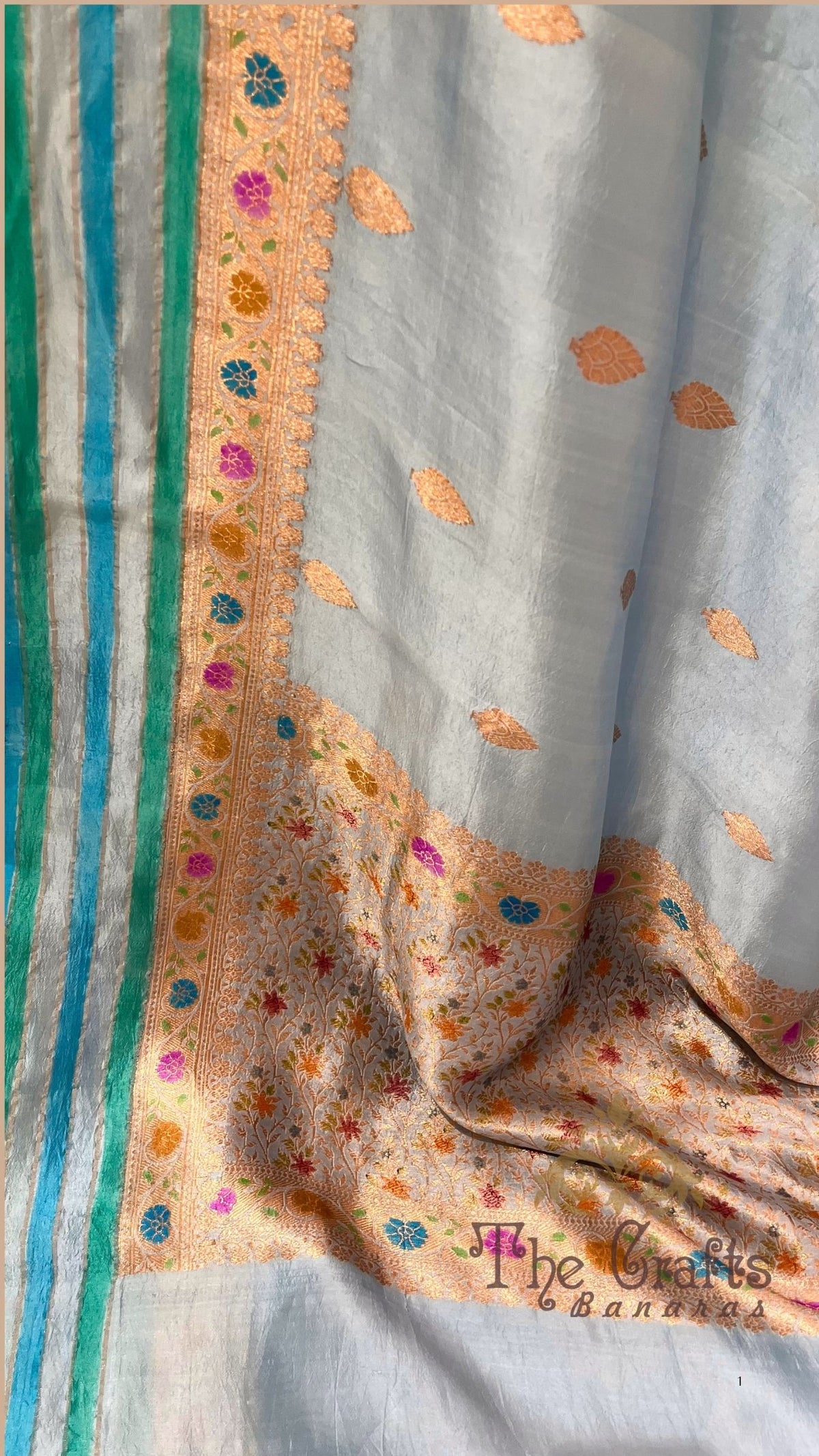 Pure Mango Silk Handloom Banarasi Saree