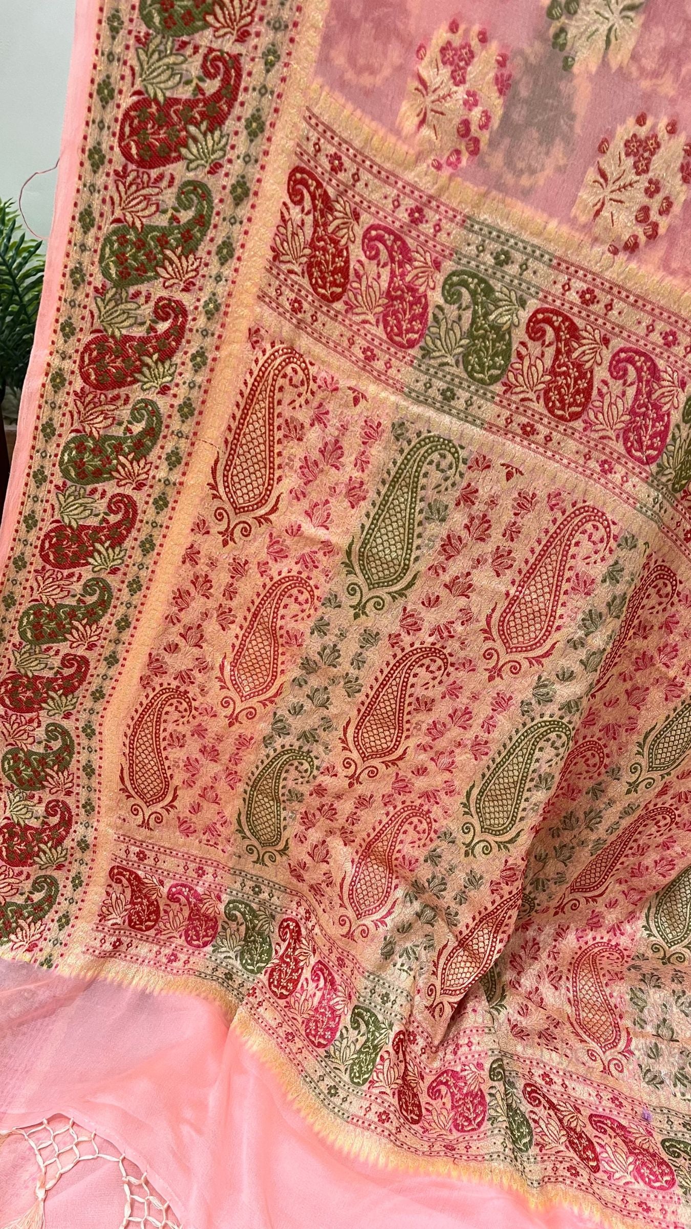 Pure Khaddi Chiffon Banarasi Saree