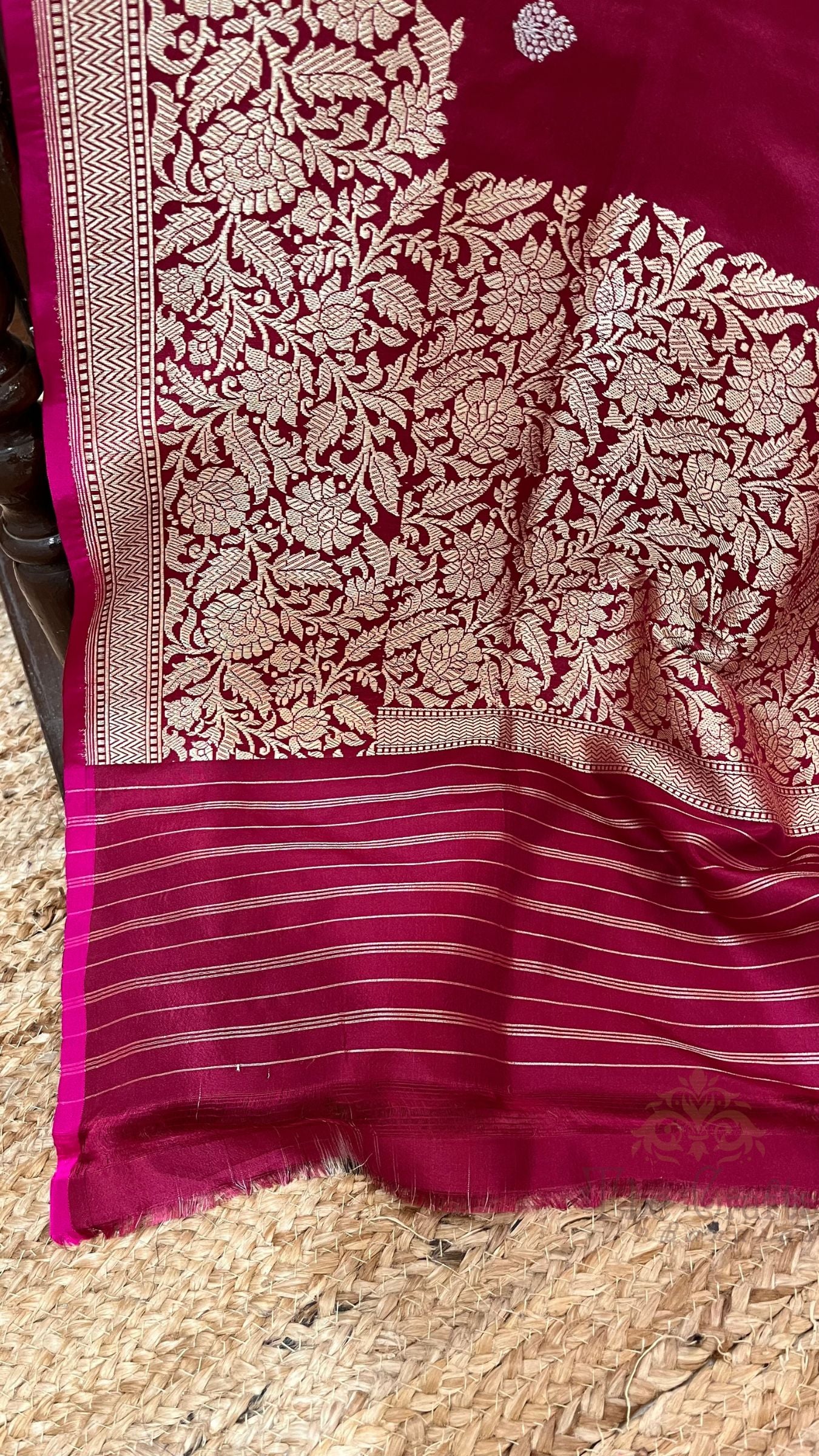 Pure Katan Silk Handloom Banarasi Saree - with Sona Rupa kadhua motifs