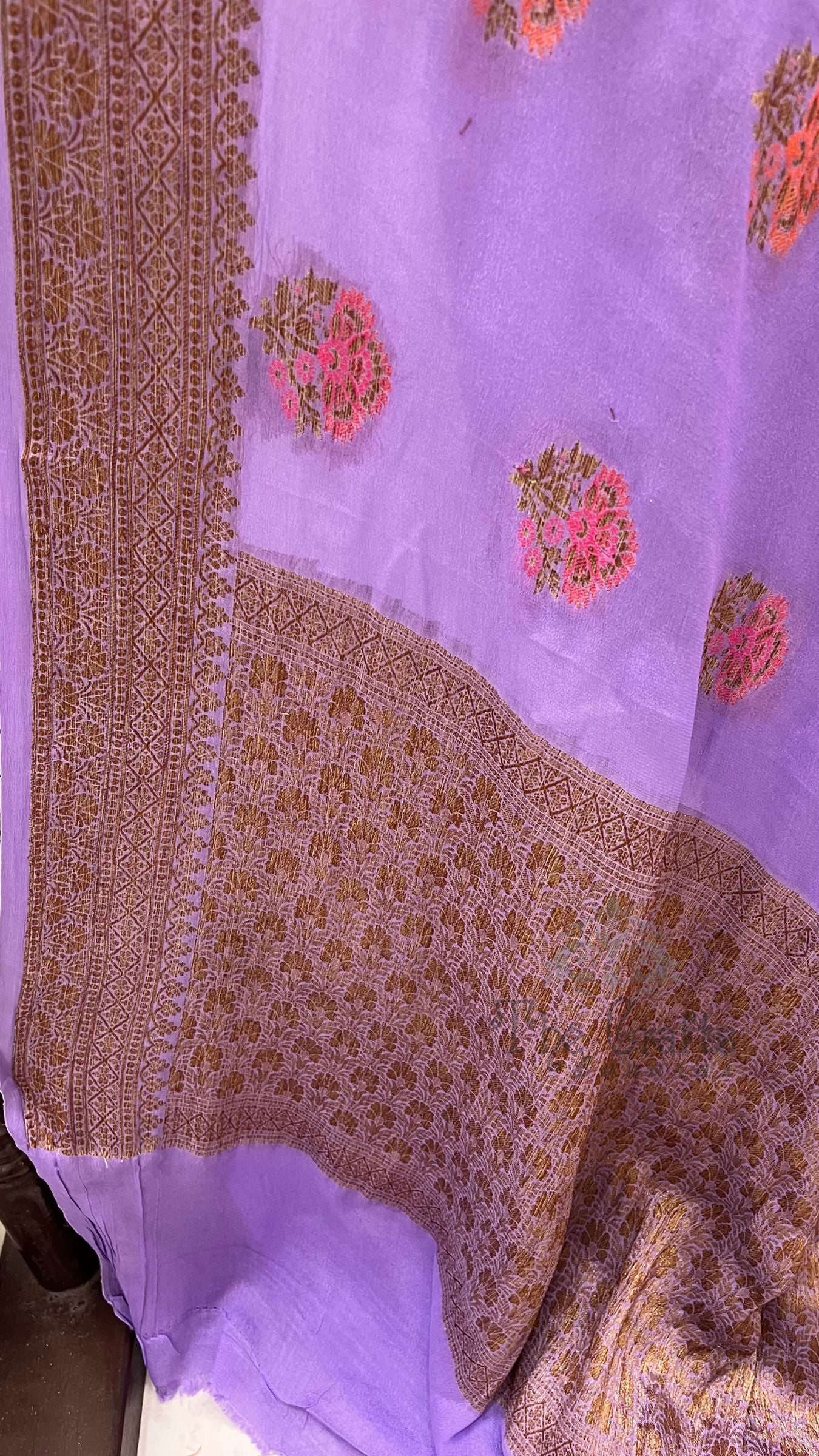 Pure Khaddi Chiffon Banarasi Saree