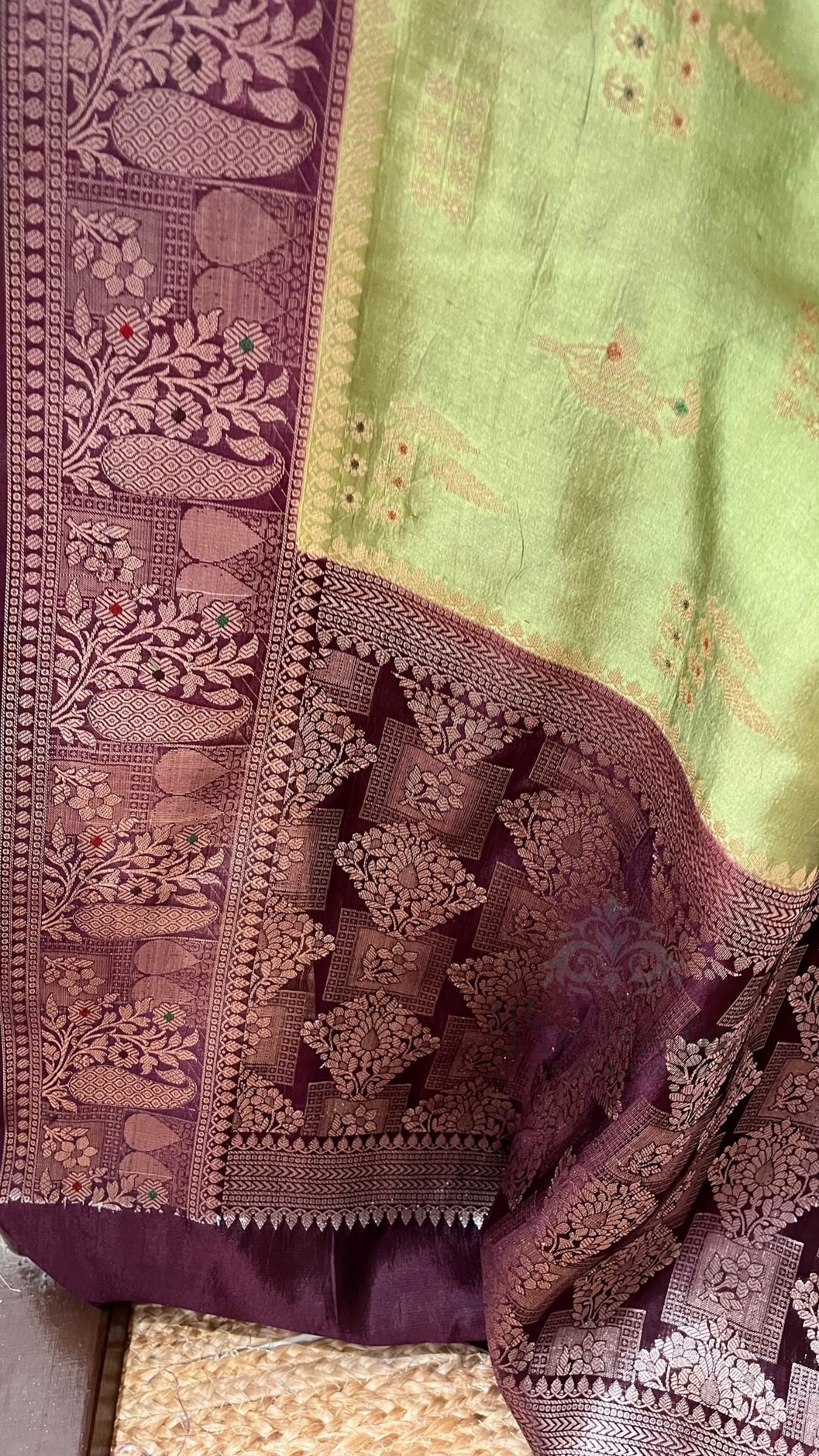 Pure Mango Silk Banarasi Saree