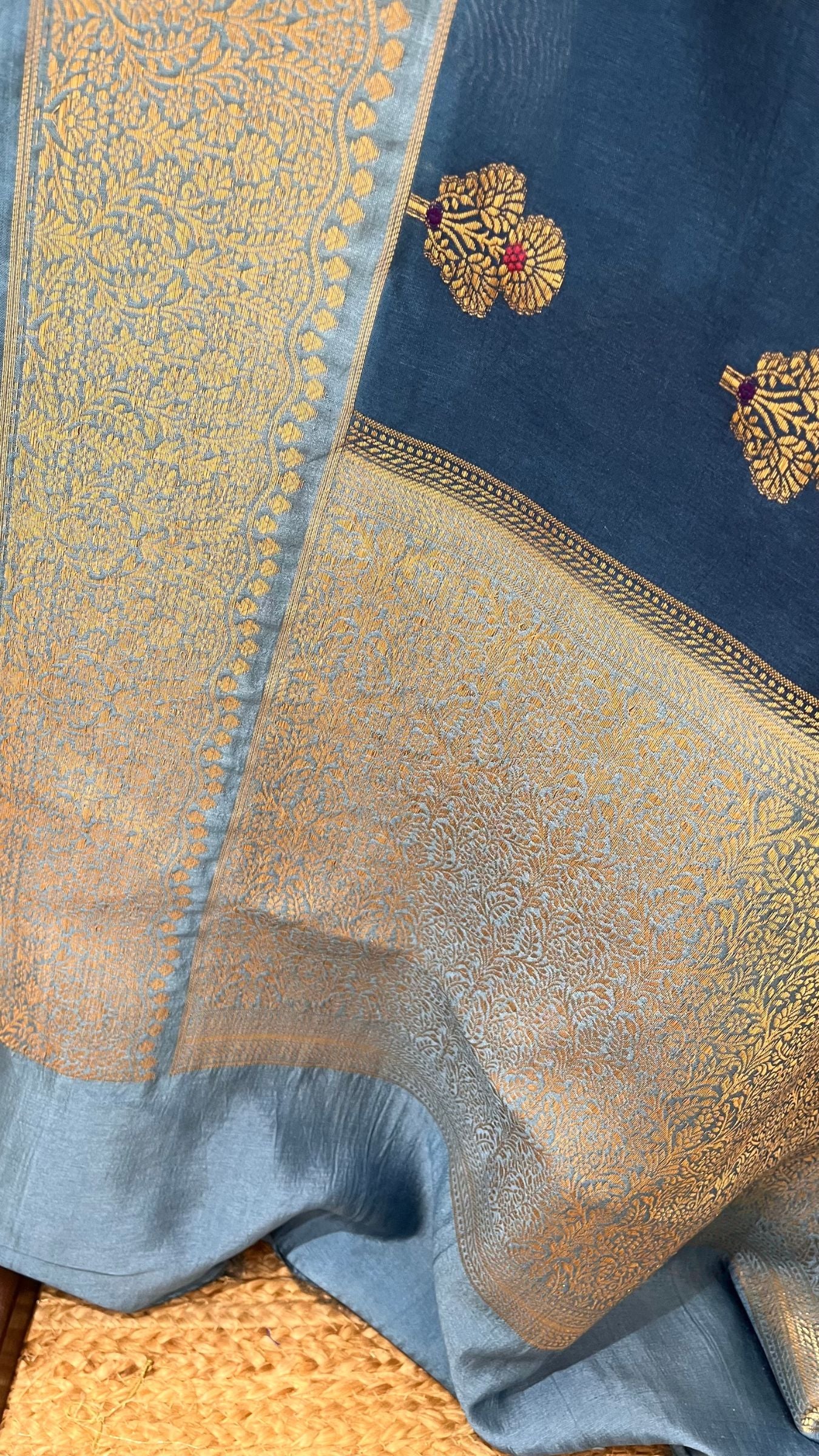 Pure Mango Silk Banarasi Saree