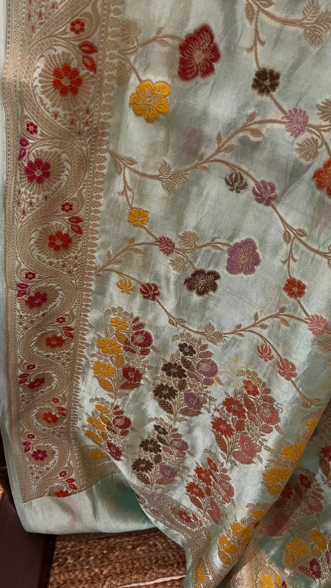 Pure Mango Silk Banarasi Saree