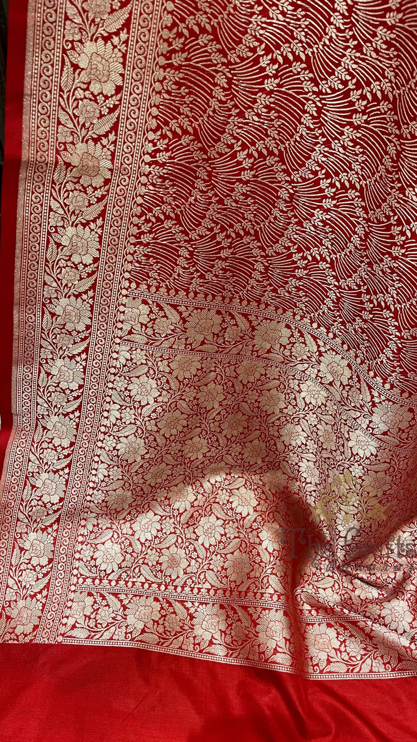 Pure Katan Silk Handloom Banarasi Saree - Tanchui Brocade