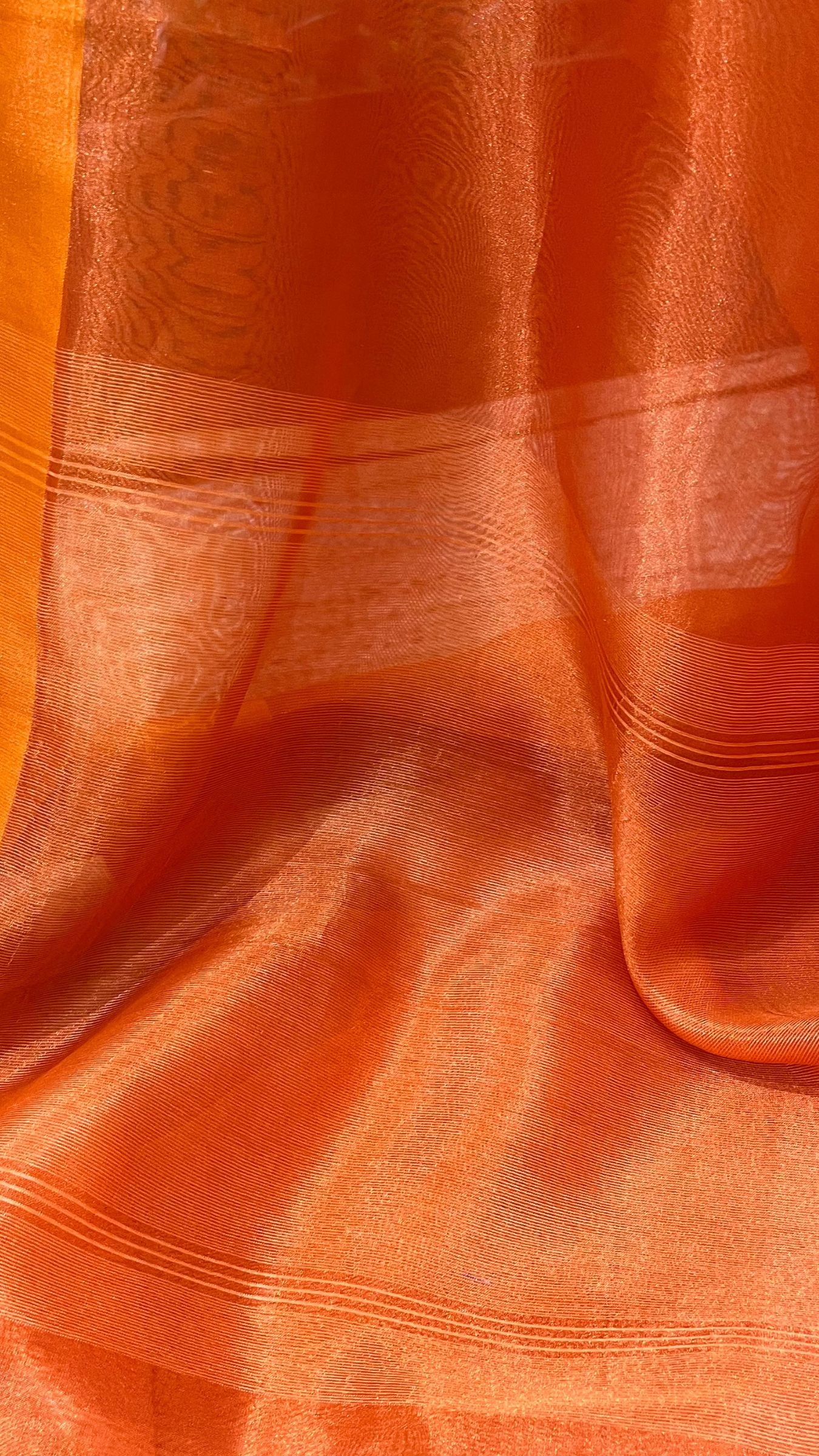 Pure Tissue Silk Handloom Banarasi Saree - with Satin Border
