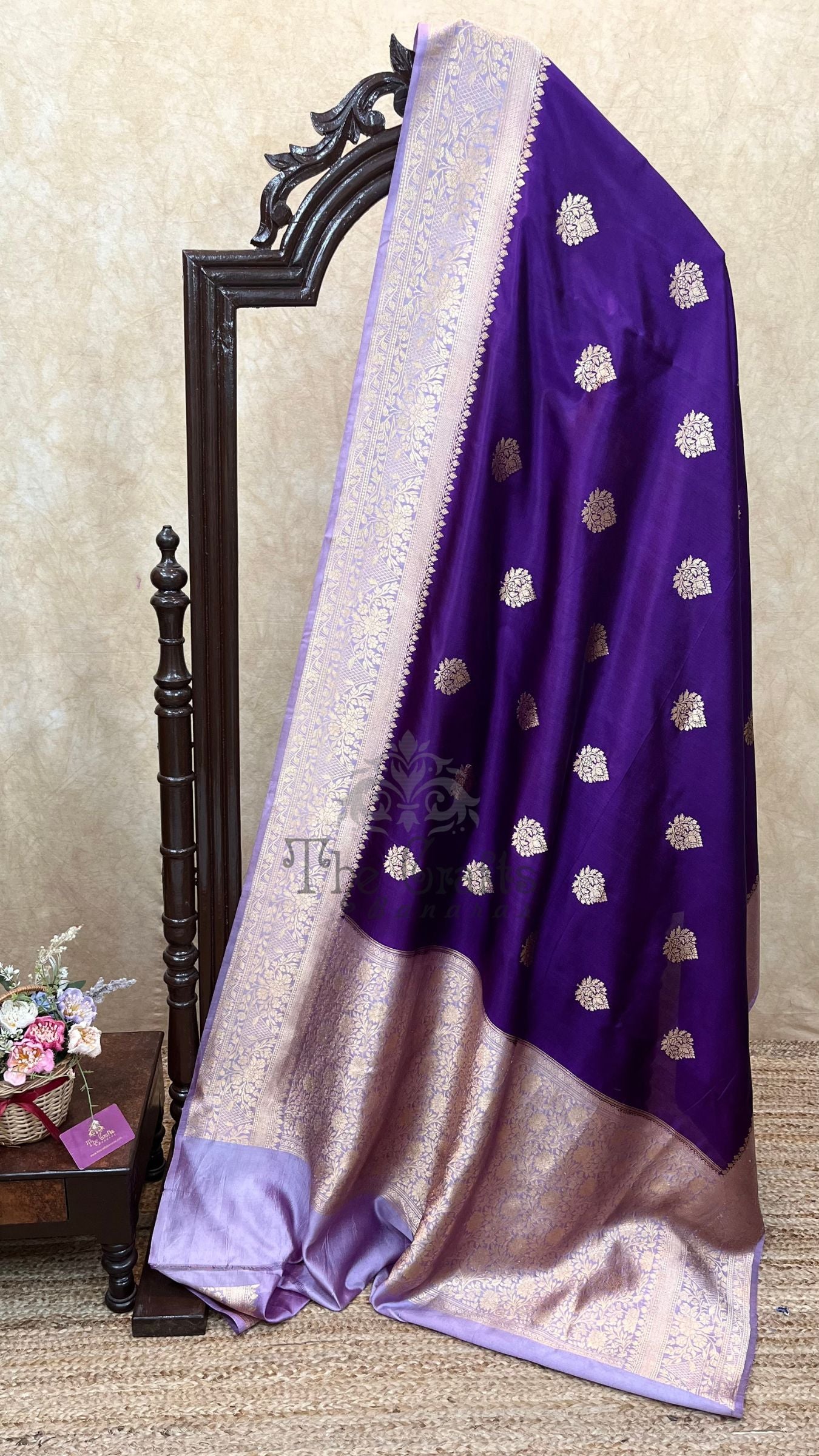 Pure  Mango Silk Handloom Banarasi Saree