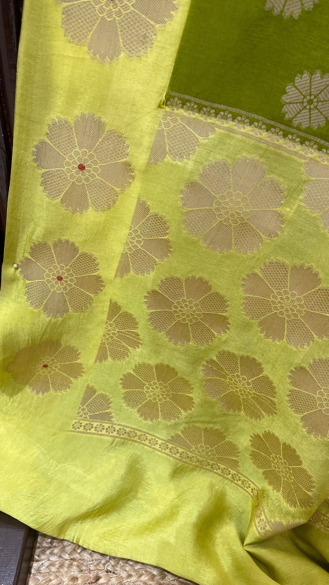 Pure Mango Silk Banarasi Saree