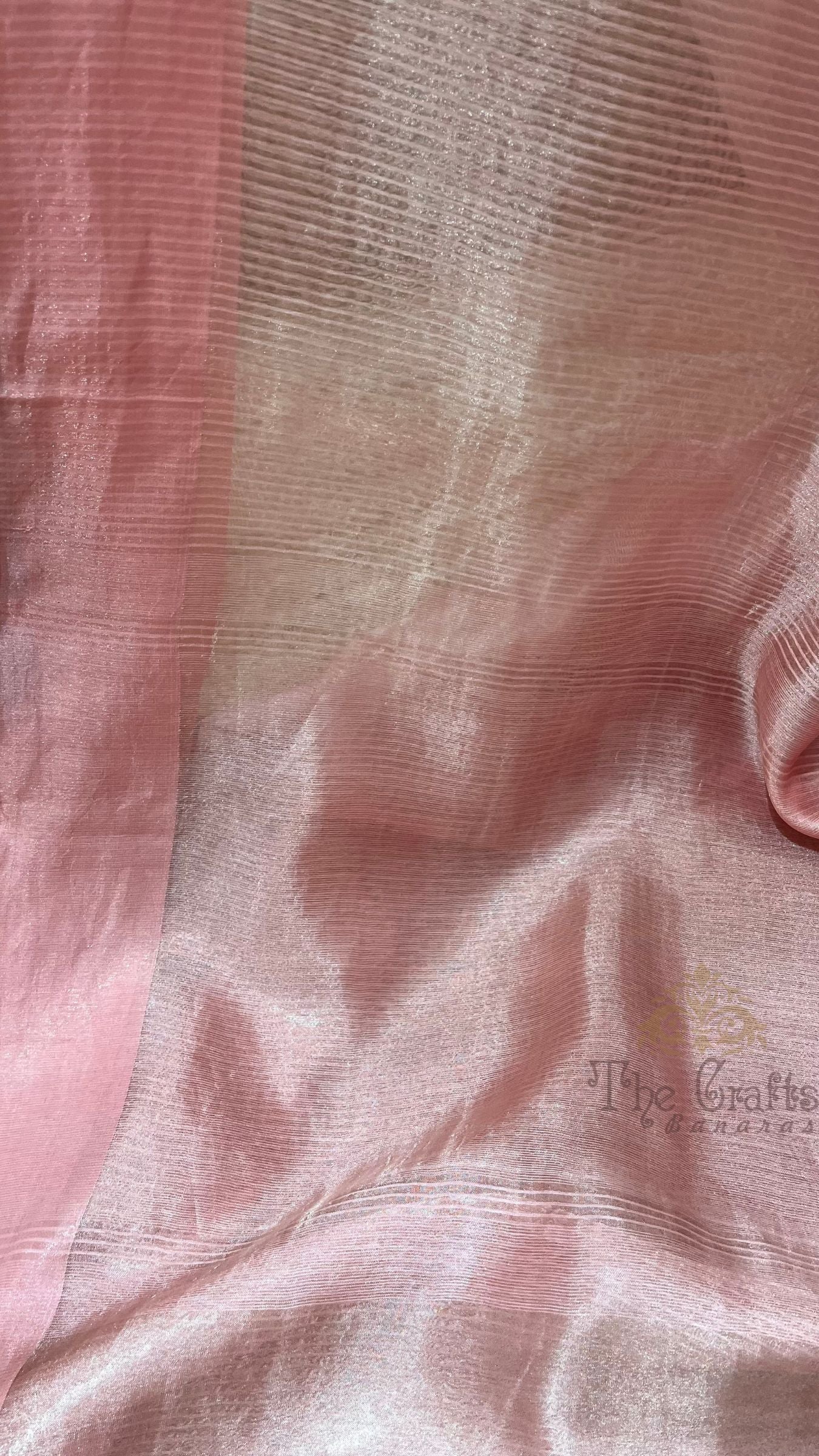 Pure Tissue Silk Handloom Banarasi Saree - with Satin Border