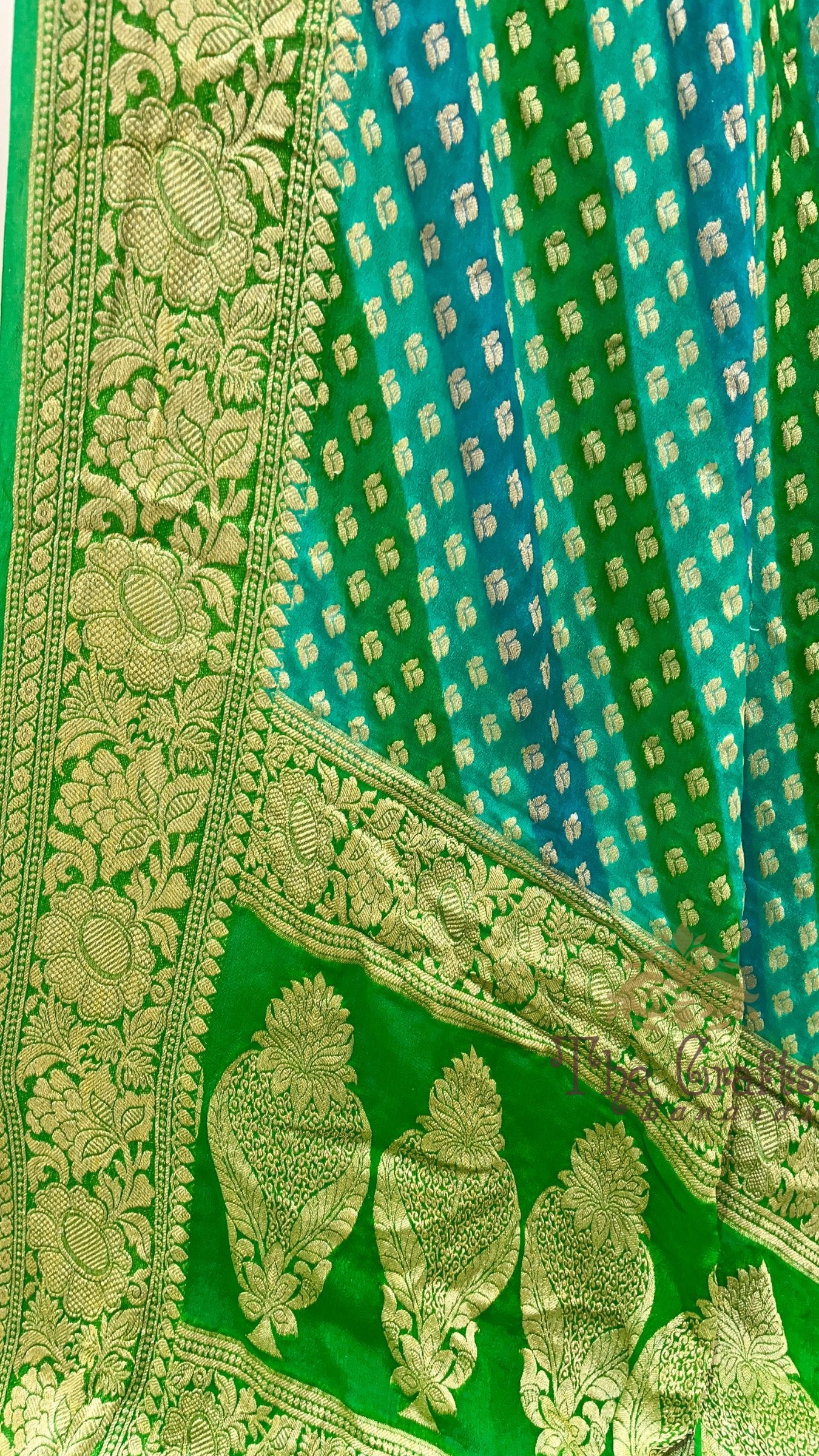 Pure Khaddi Chiffon Banarasi Saree