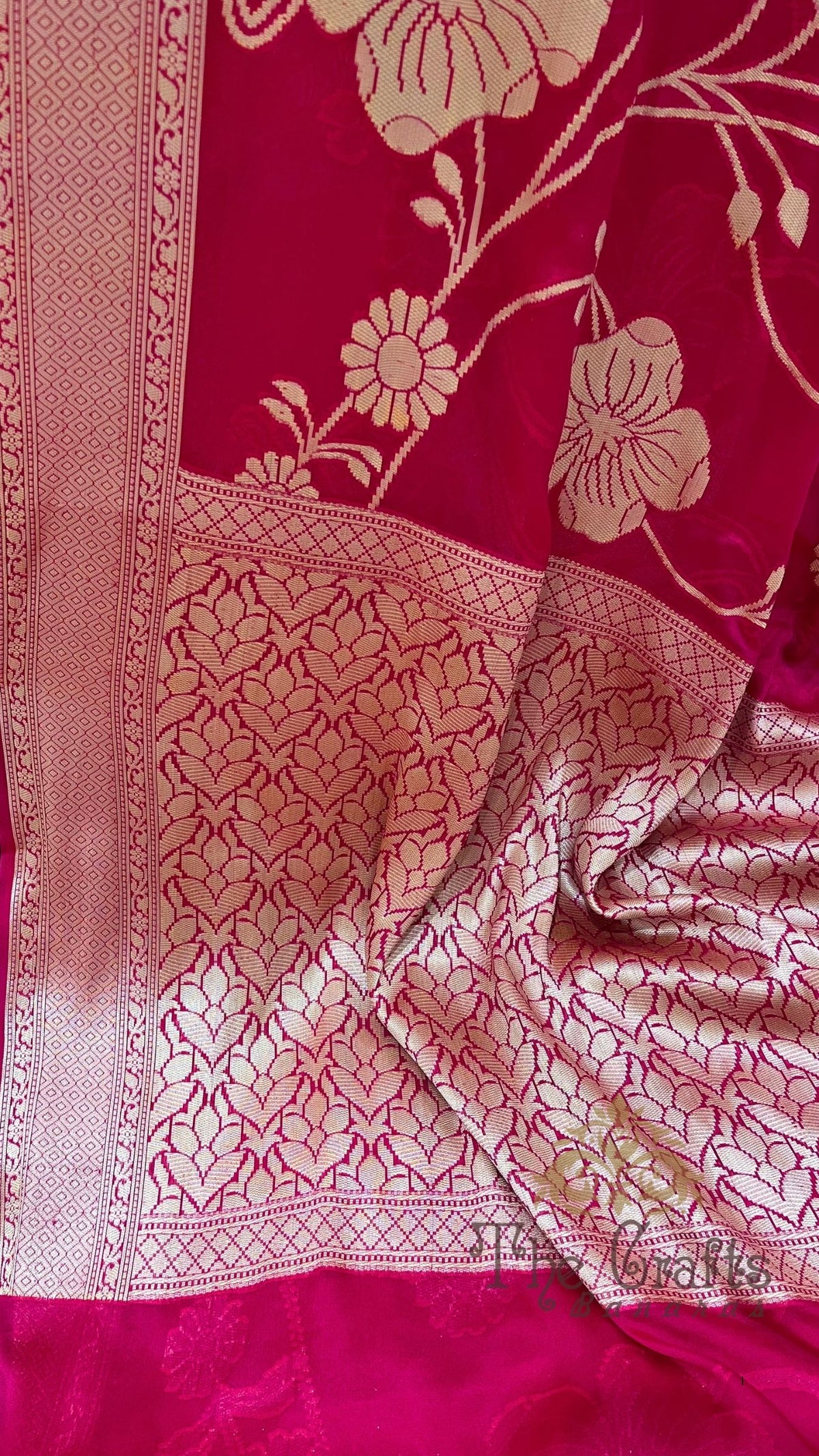 Pure Khaddi Chiffon Banarasi Saree
