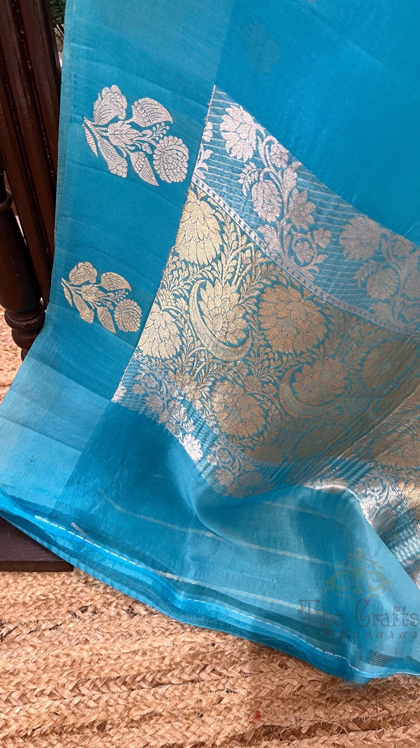 Pure Kora Silk Handloom Banarasi Saree