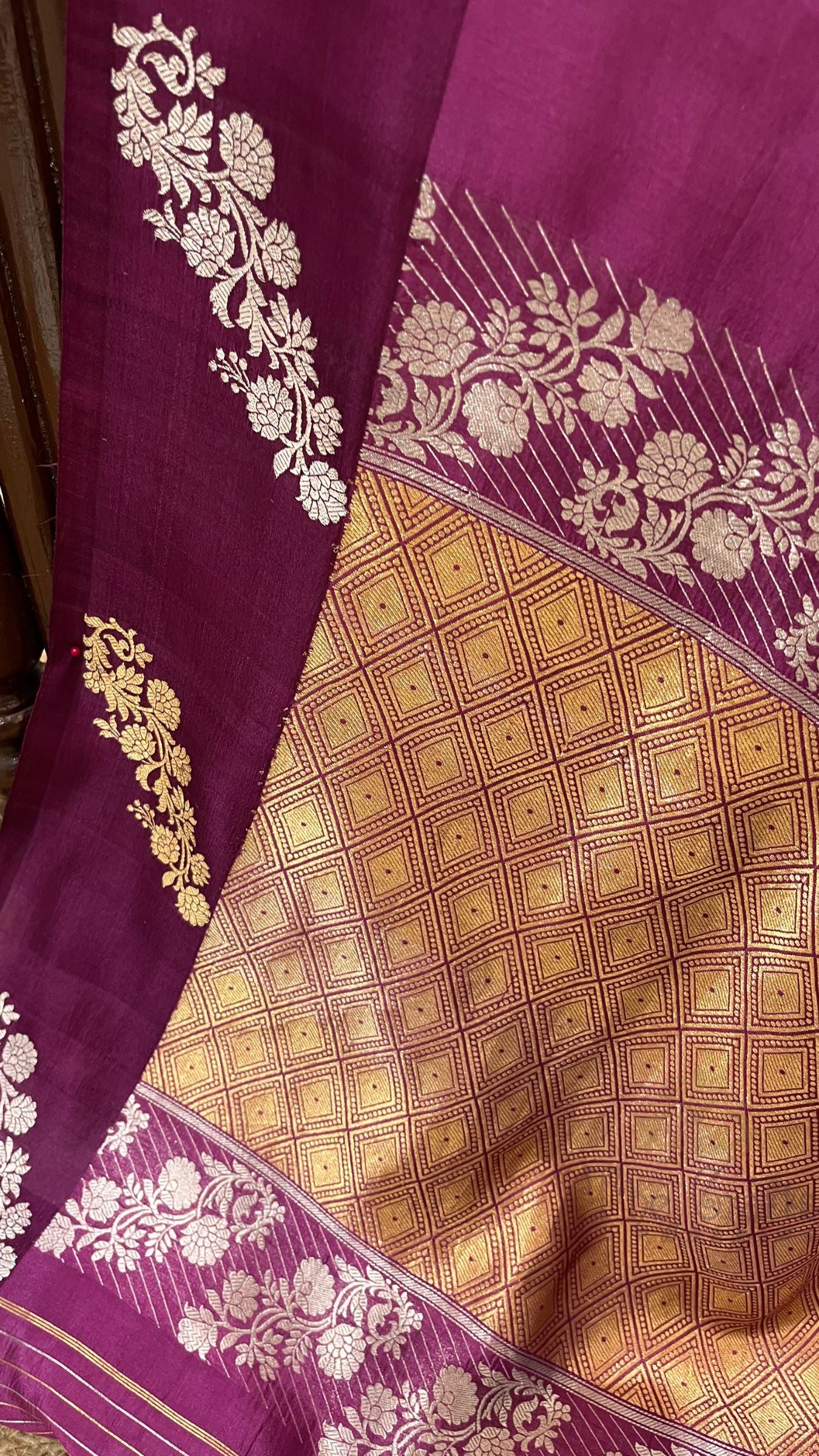 Pure Mango Silk Handloom Banarasi Saree