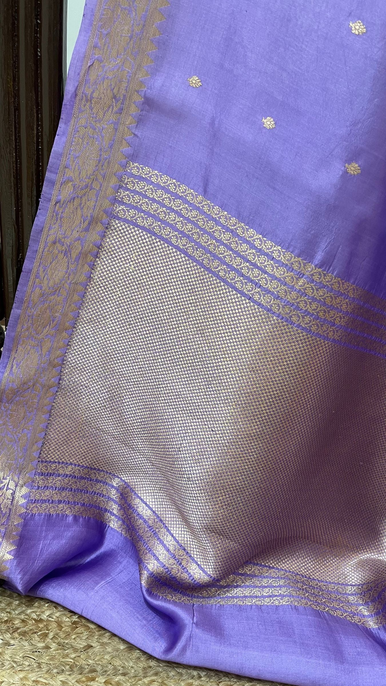 Pure  Mango Silk Handloom Banarasi Saree