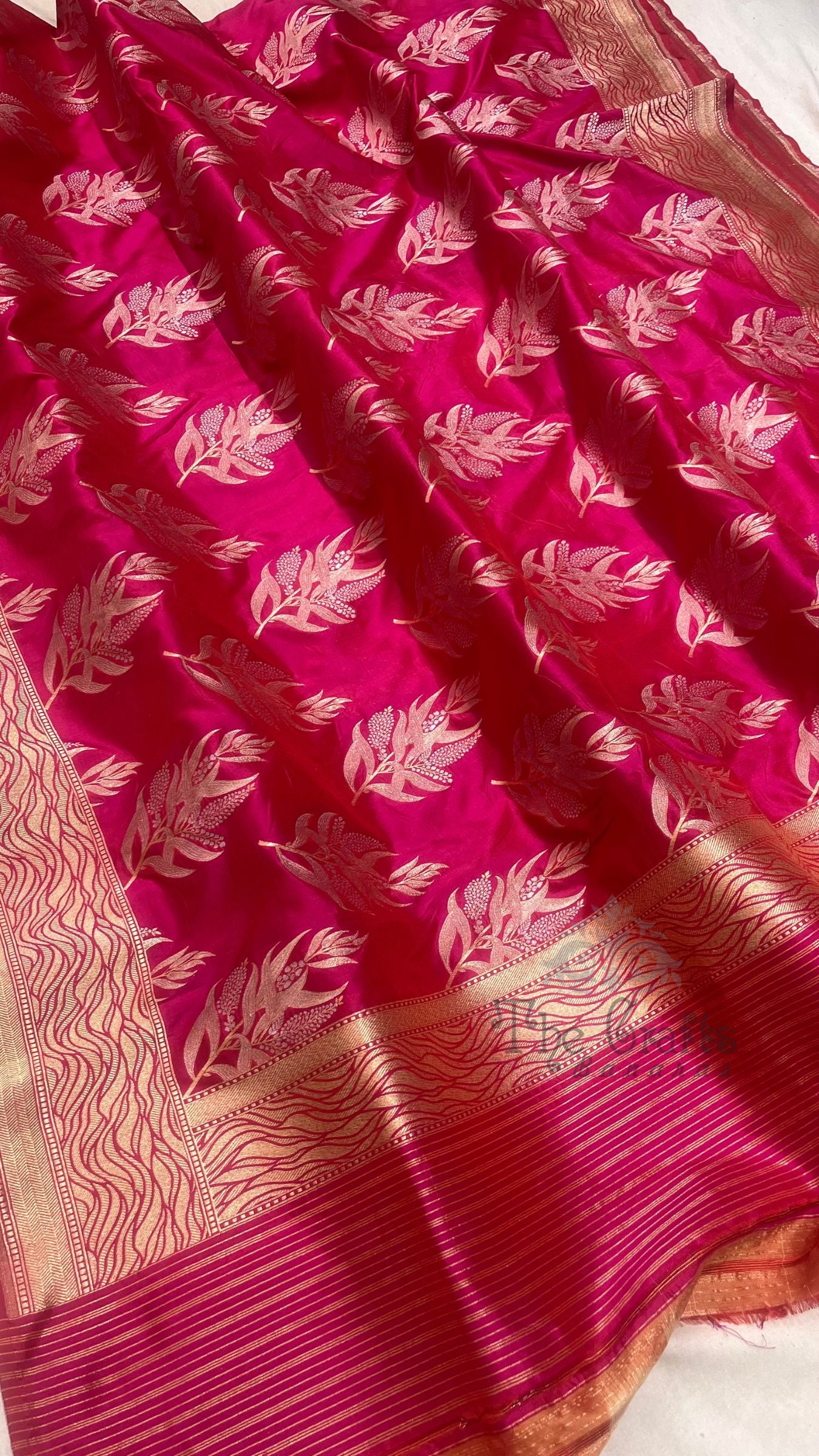 Pure Katan Silk Banarasi Handloom Dupatta