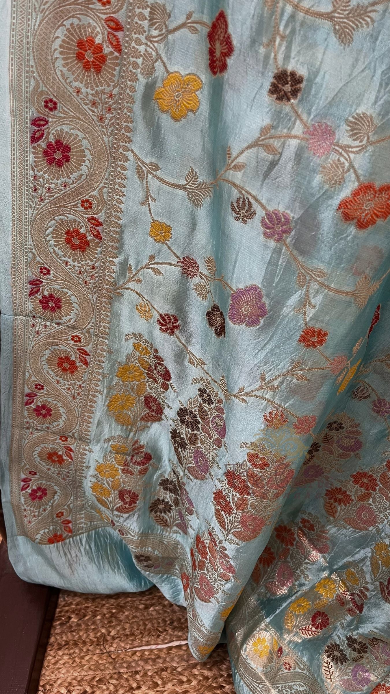 Pure Mango Silk Banarasi Saree