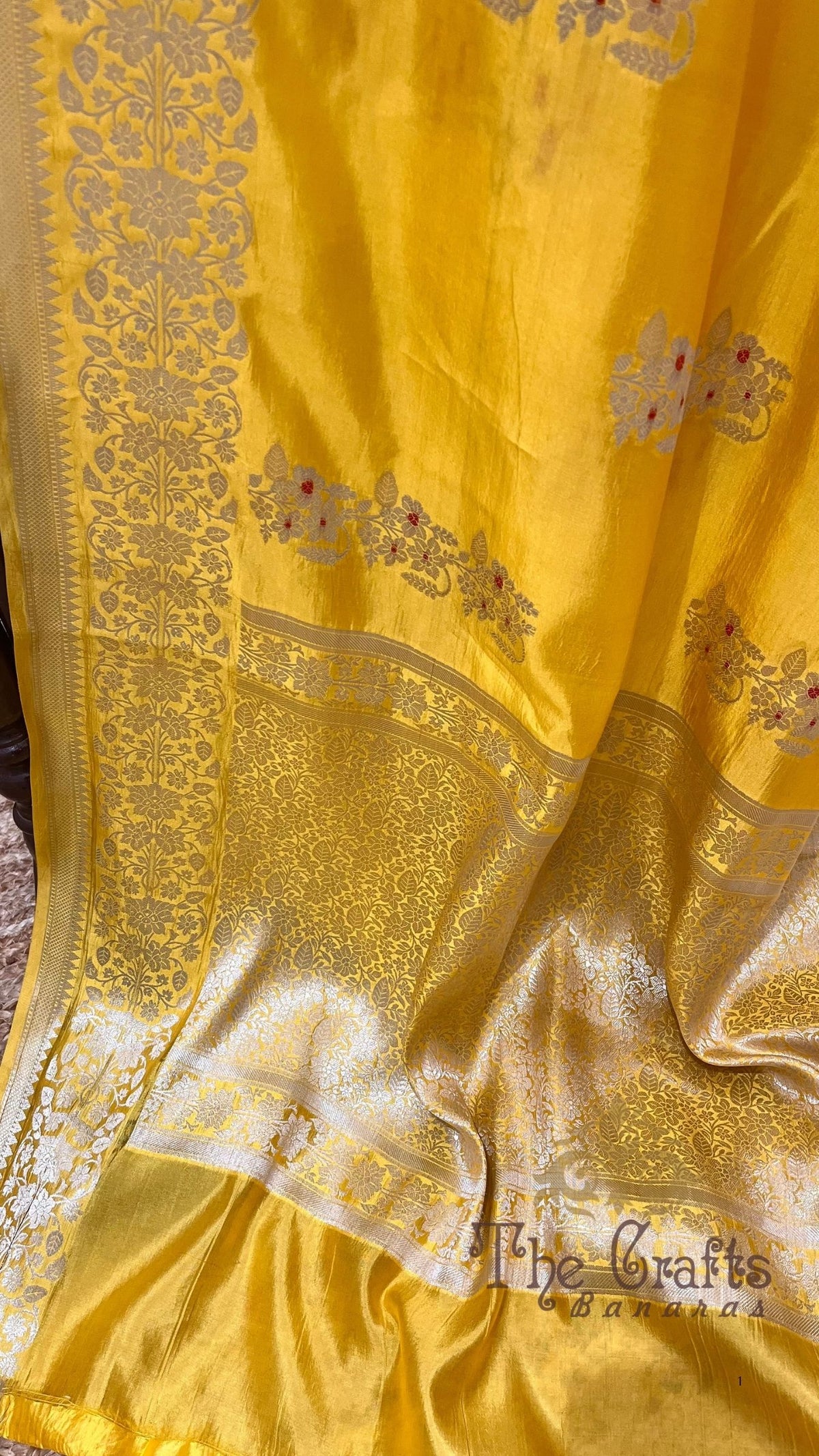 Pure Mango Silk Handloom Banarasi Saree