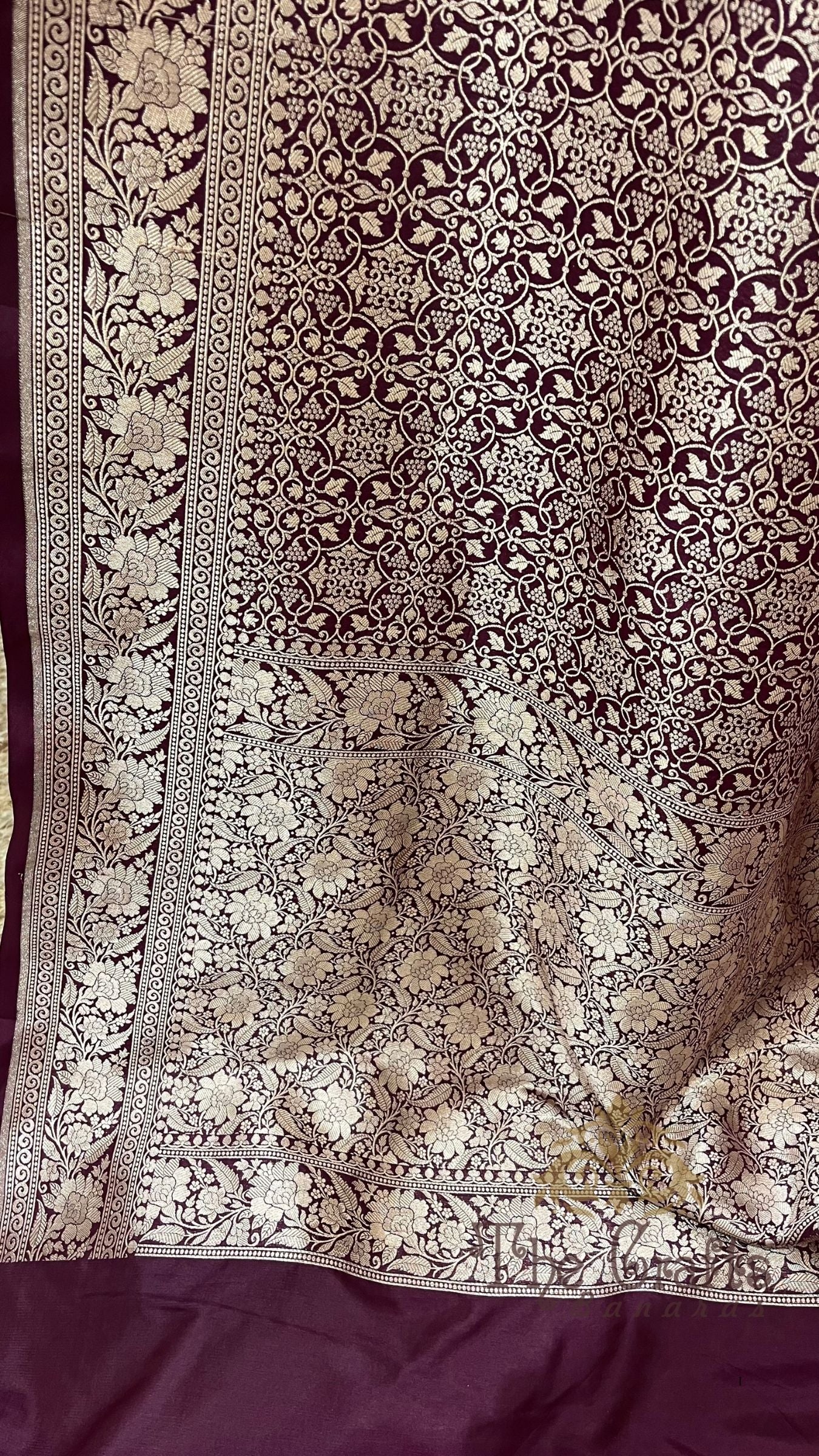 Pure Katan Silk Handloom Banarasi Saree - Tanchui Brocade