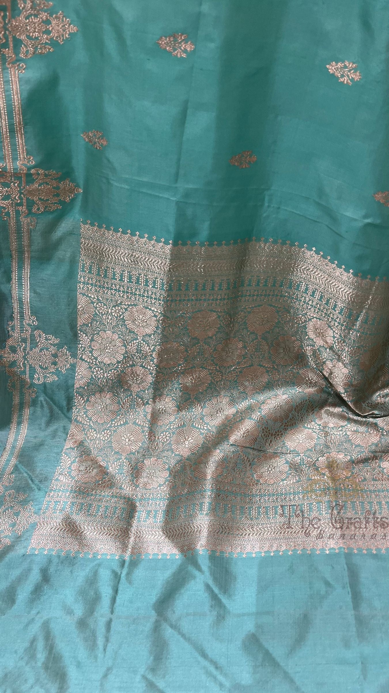Pure Katan Silk Handloom Banarasi Saree - Kadhua Motifs