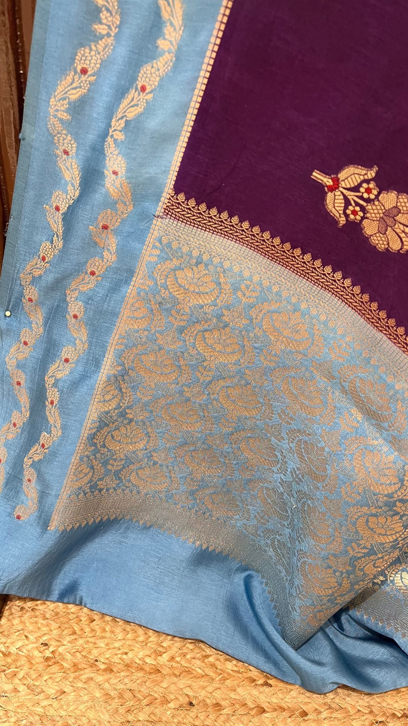 Pure Mango Silk Banarasi Saree