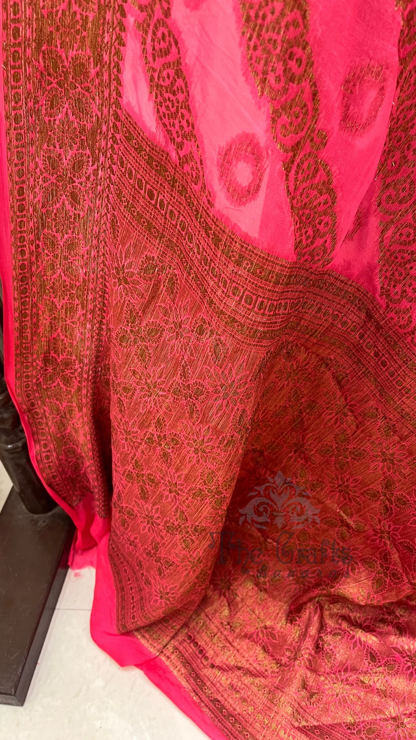 Pure Khaddi Chiffon Banarasi Saree
