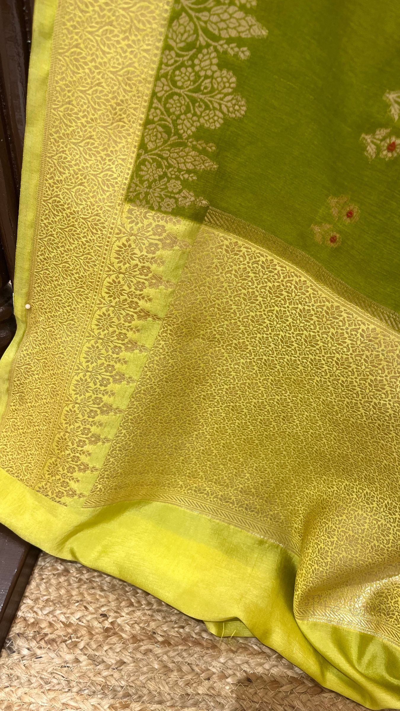 Pure Mango Silk Banarasi Saree