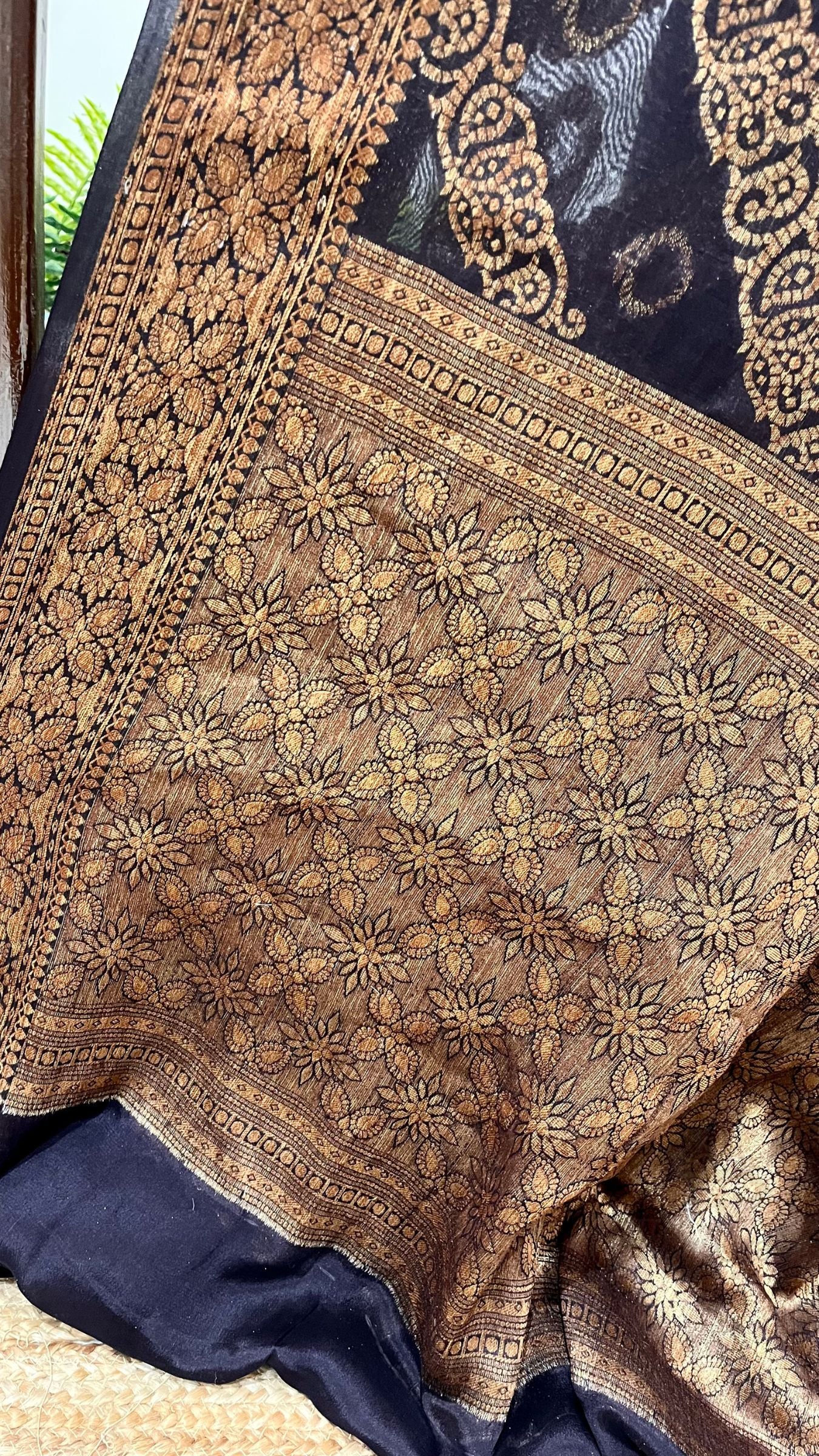Pure Khaddi Chiffon Banarasi Saree