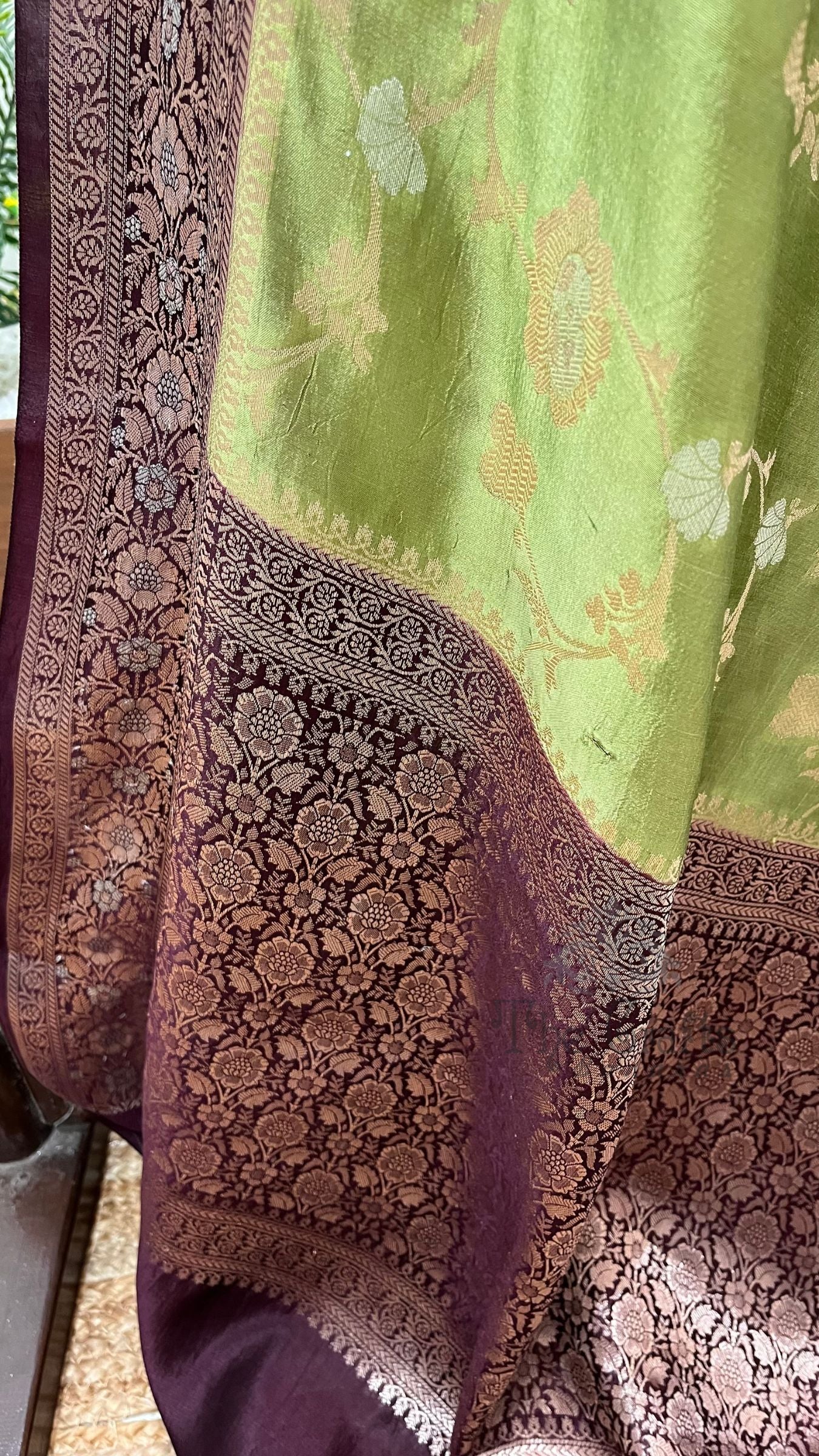 Pure Mango Silk Banarasi Saree