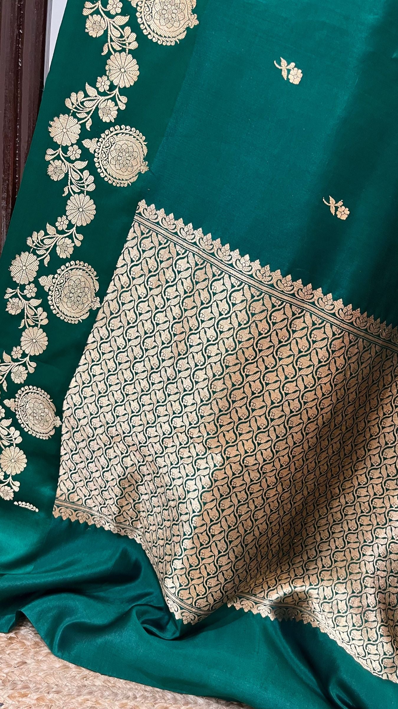 Pure Mango Silk Handloom Banarasi Saree